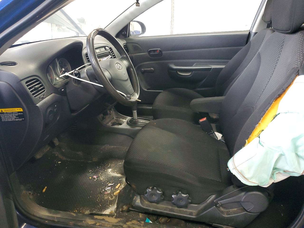 2007 Hyundai Accent Gs Blue vin: KMHCM36C77U041745