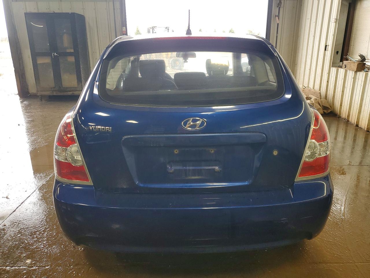 2007 Hyundai Accent Gs Blue vin: KMHCM36C77U041745