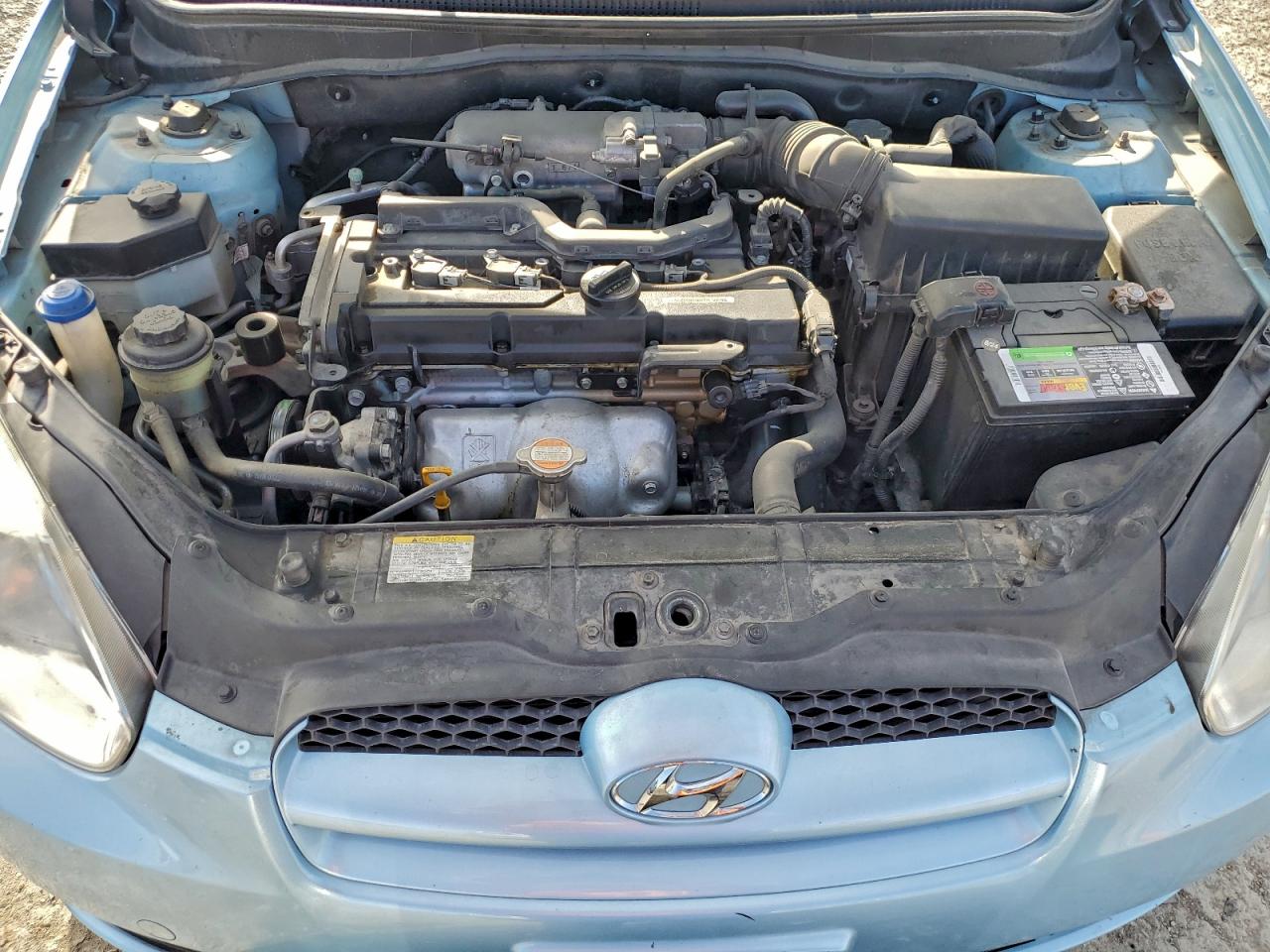 2008 Hyundai Accent Gs Синий vin: KMHCM36C78U081440
