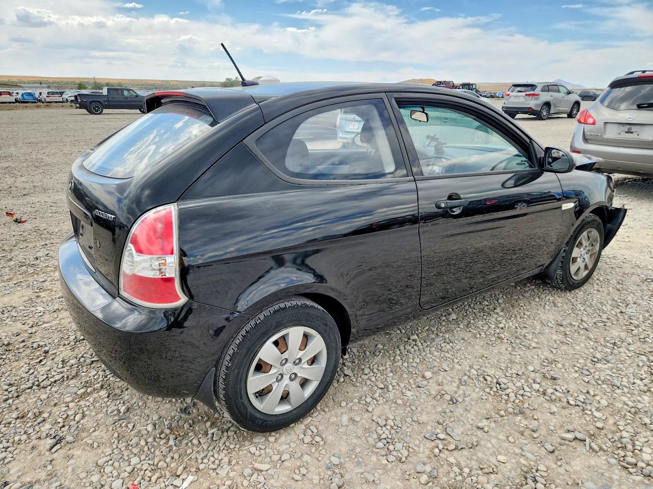 2008 Hyundai Accent Gs Black vin: KMHCM36C78U086282
