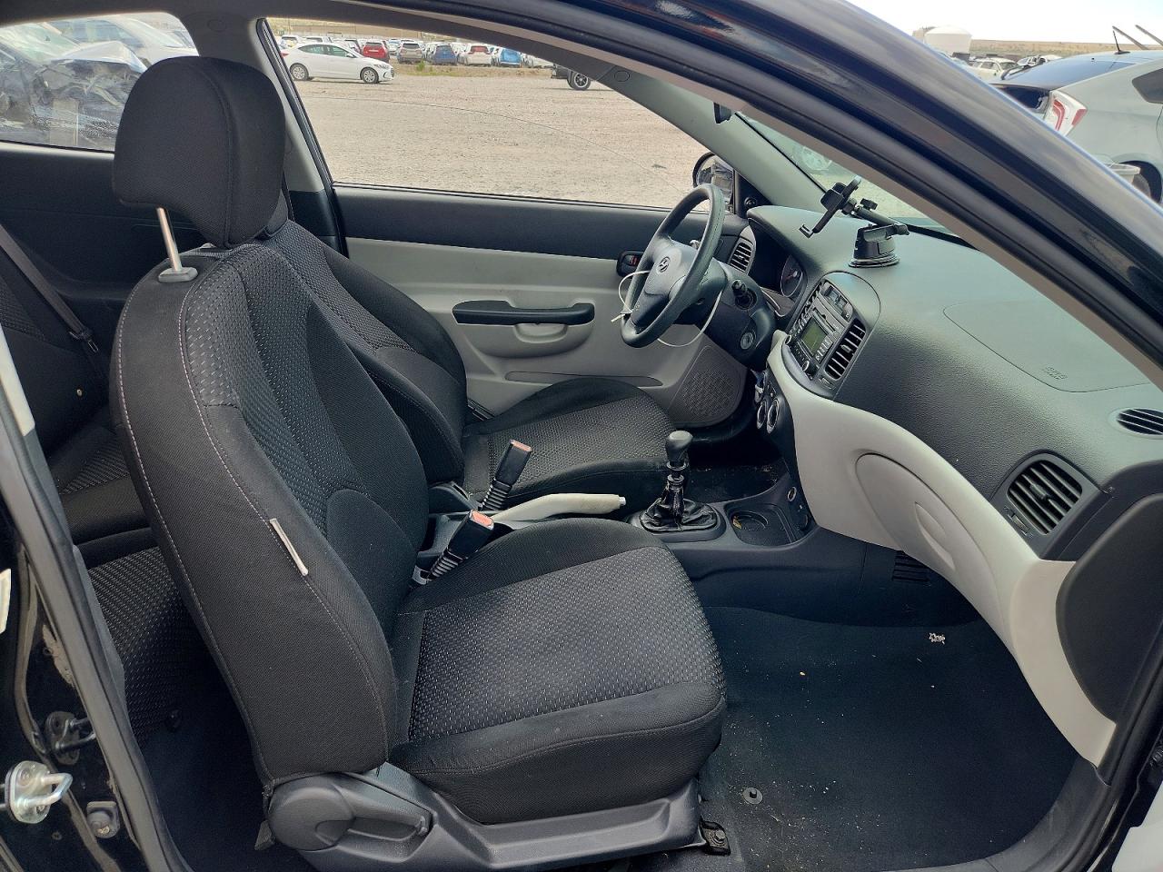 2008 Hyundai Accent Gs Black vin: KMHCM36C78U086282