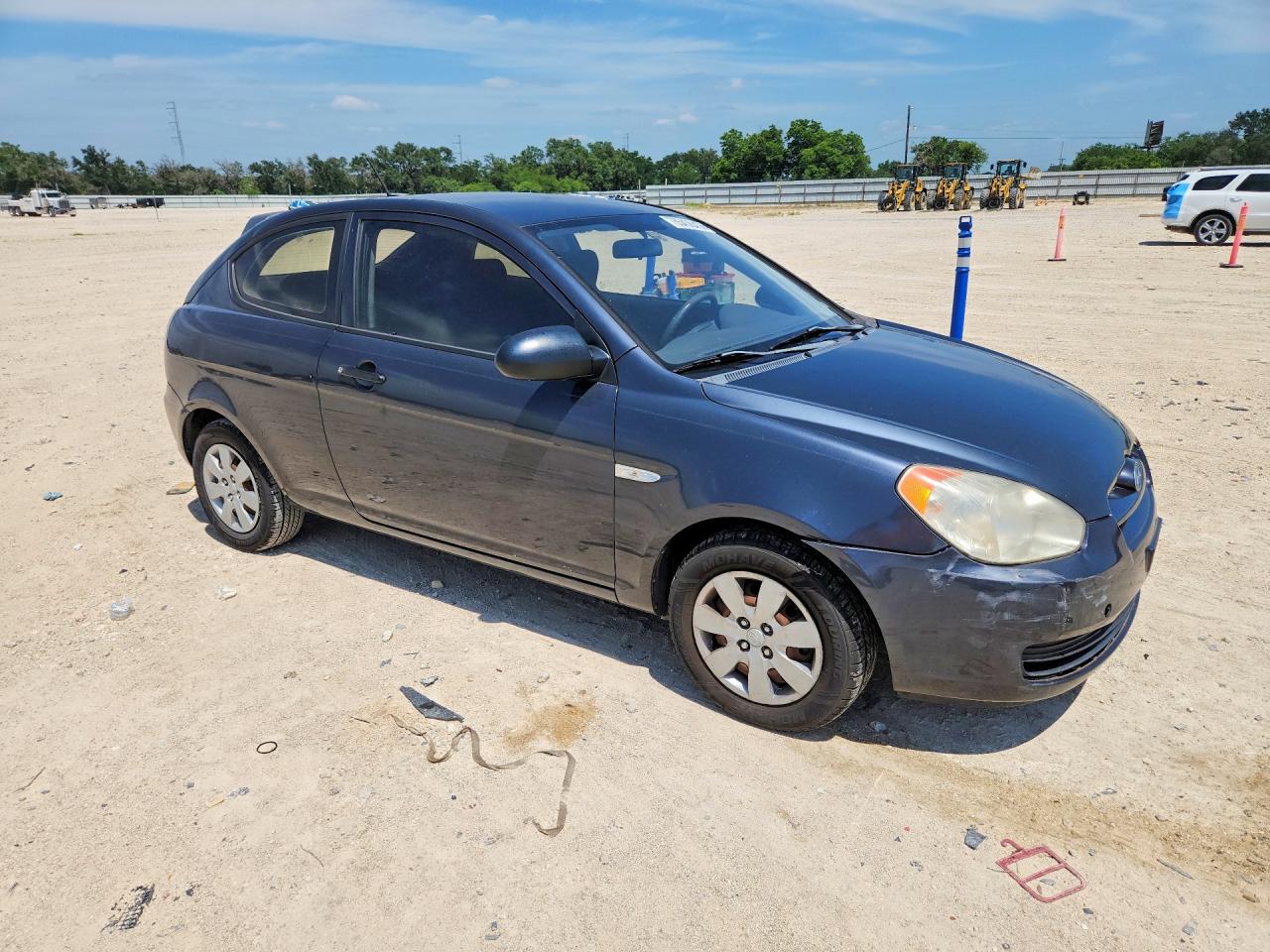 2008 Hyundai Accent Gs Blue vin: KMHCM36C78U091370