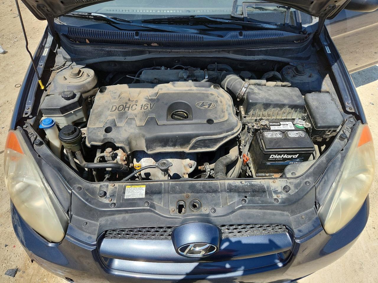 2008 Hyundai Accent Gs Blue vin: KMHCM36C78U091370
