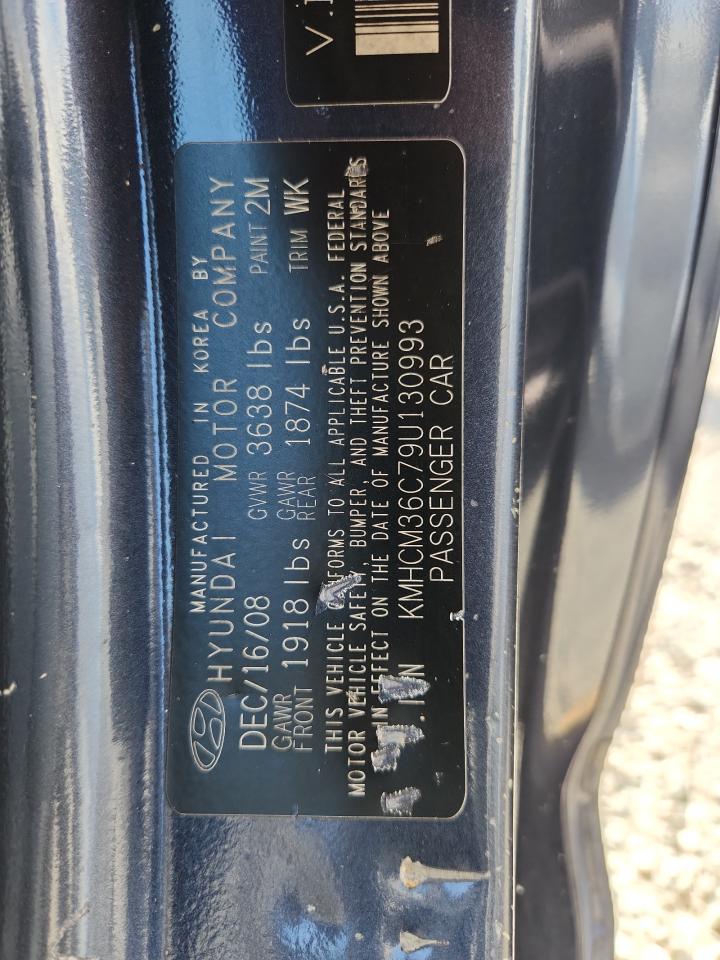 2009 Hyundai Accent Gs Gray vin: KMHCM36C79U130993
