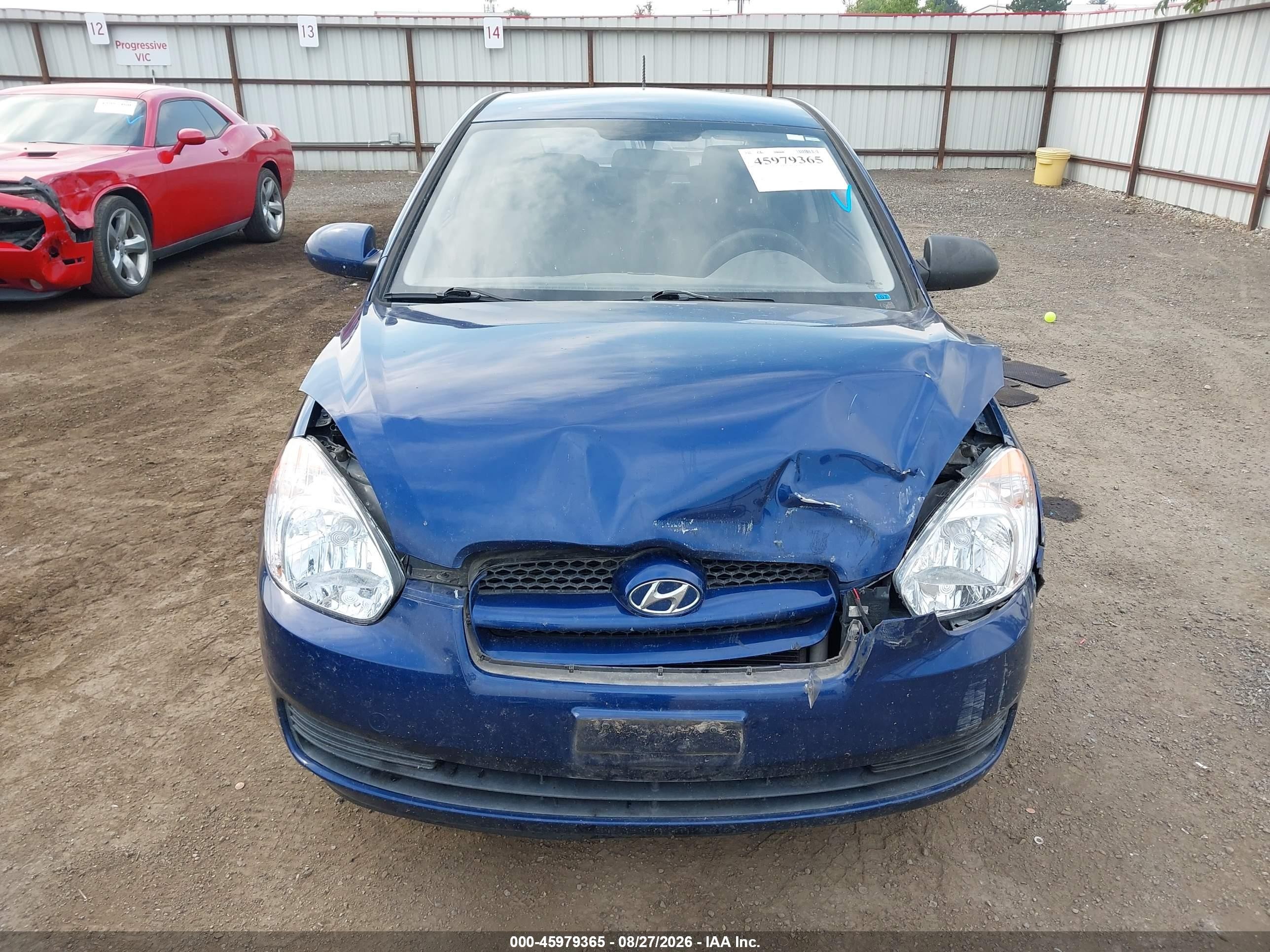 2007 Hyundai Accent Gs Синий vin: KMHCM36C87U015820