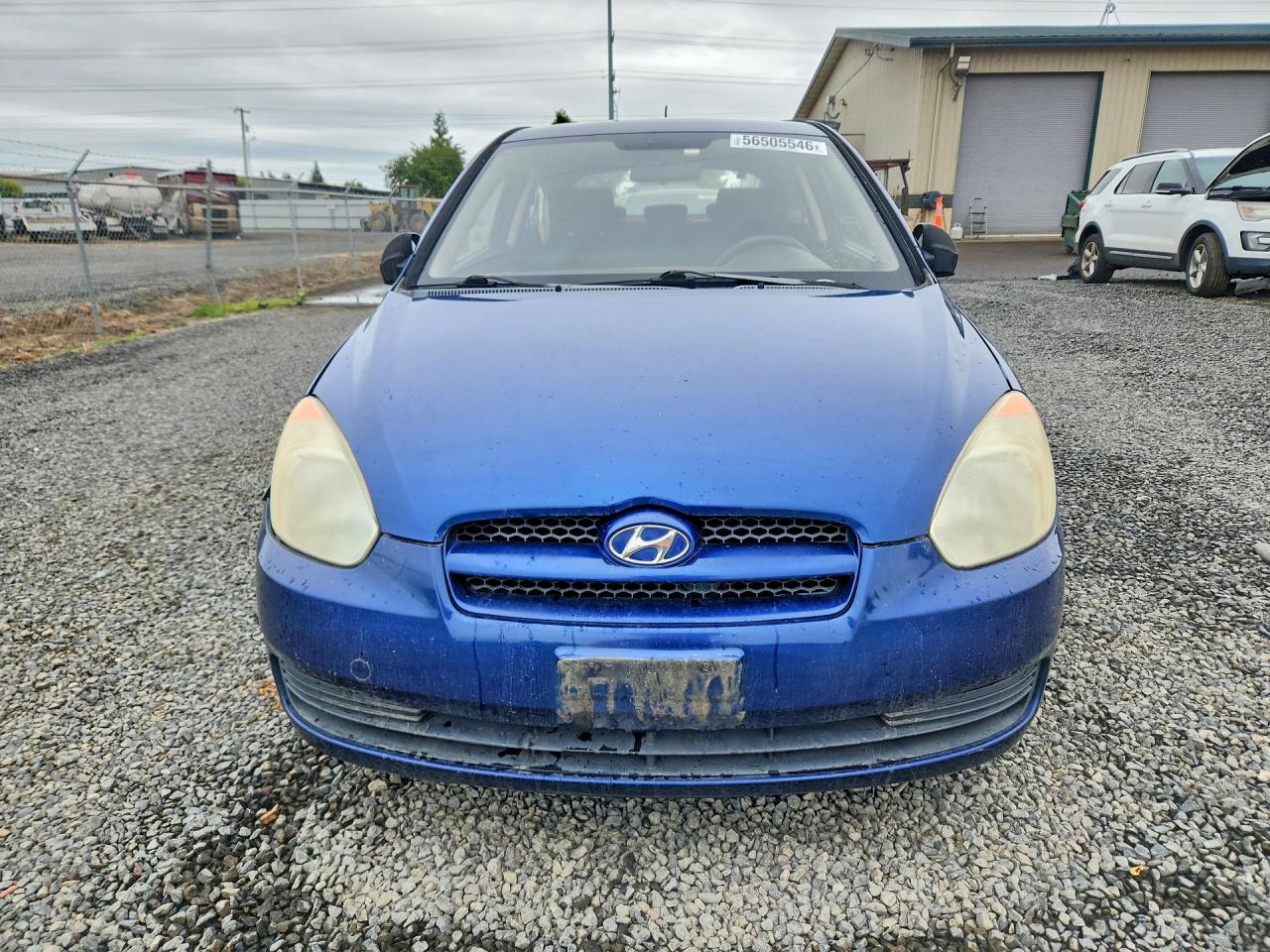 2007 Hyundai Accent Gs Blue vin: KMHCM36C87U038661