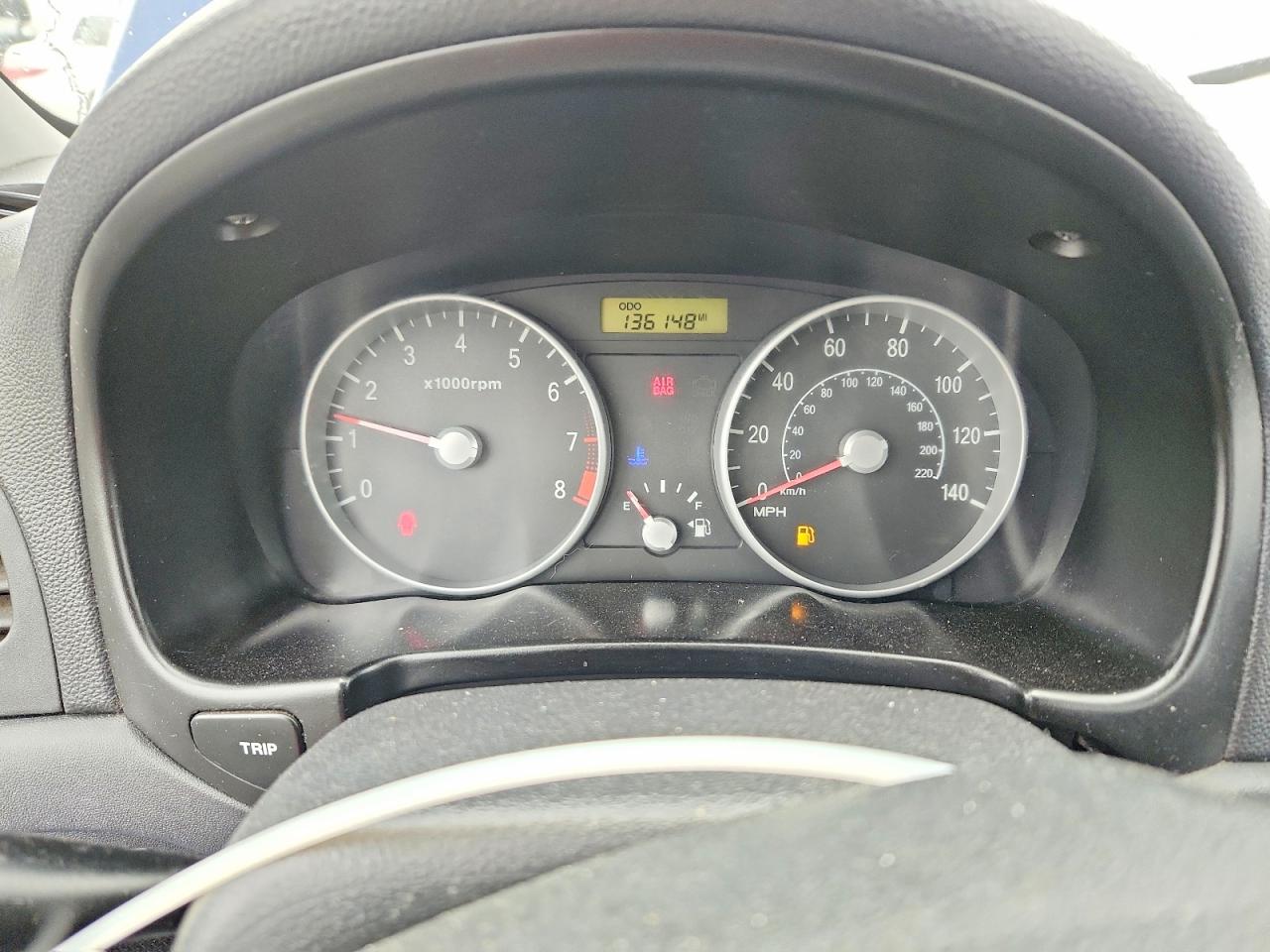 2007 Hyundai Accent Gs Blue vin: KMHCM36C87U038661