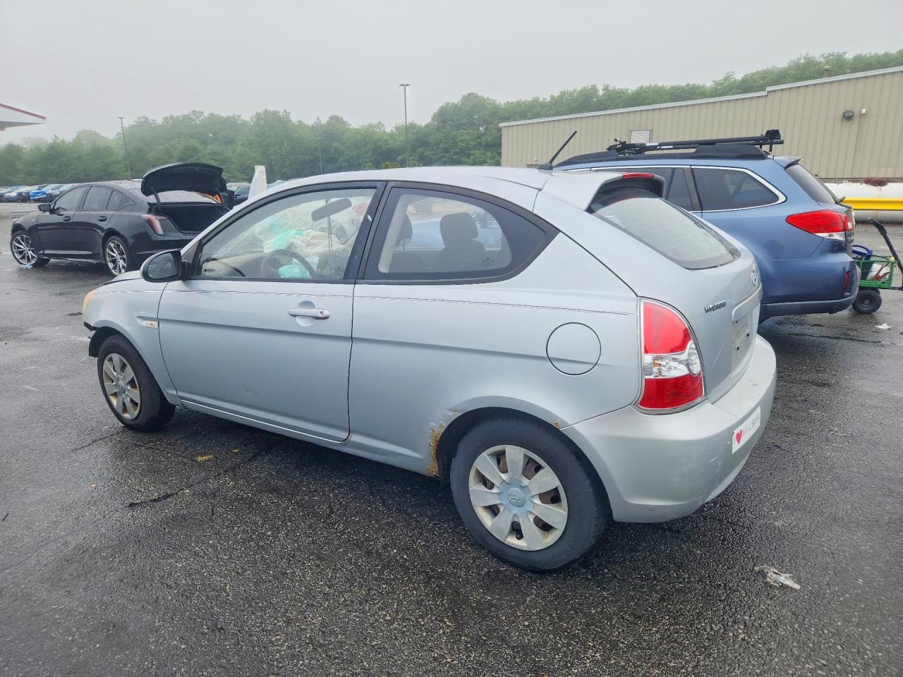 2007 Hyundai Accent Gls Automatic Silver vin: KMHCM36C87U042550