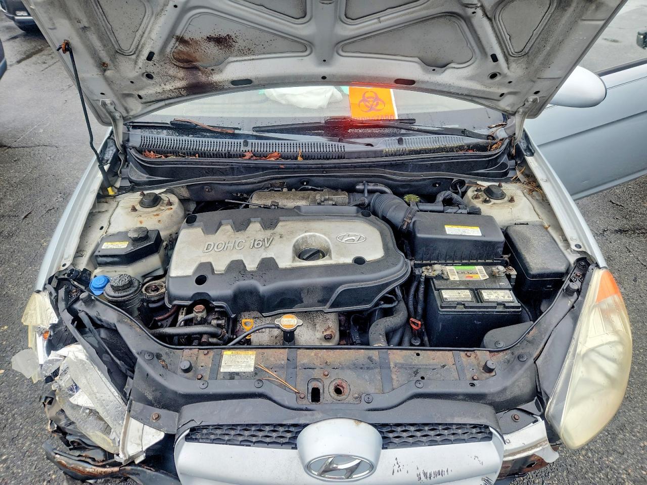 2007 Hyundai Accent Gls Automatic Silver vin: KMHCM36C87U042550