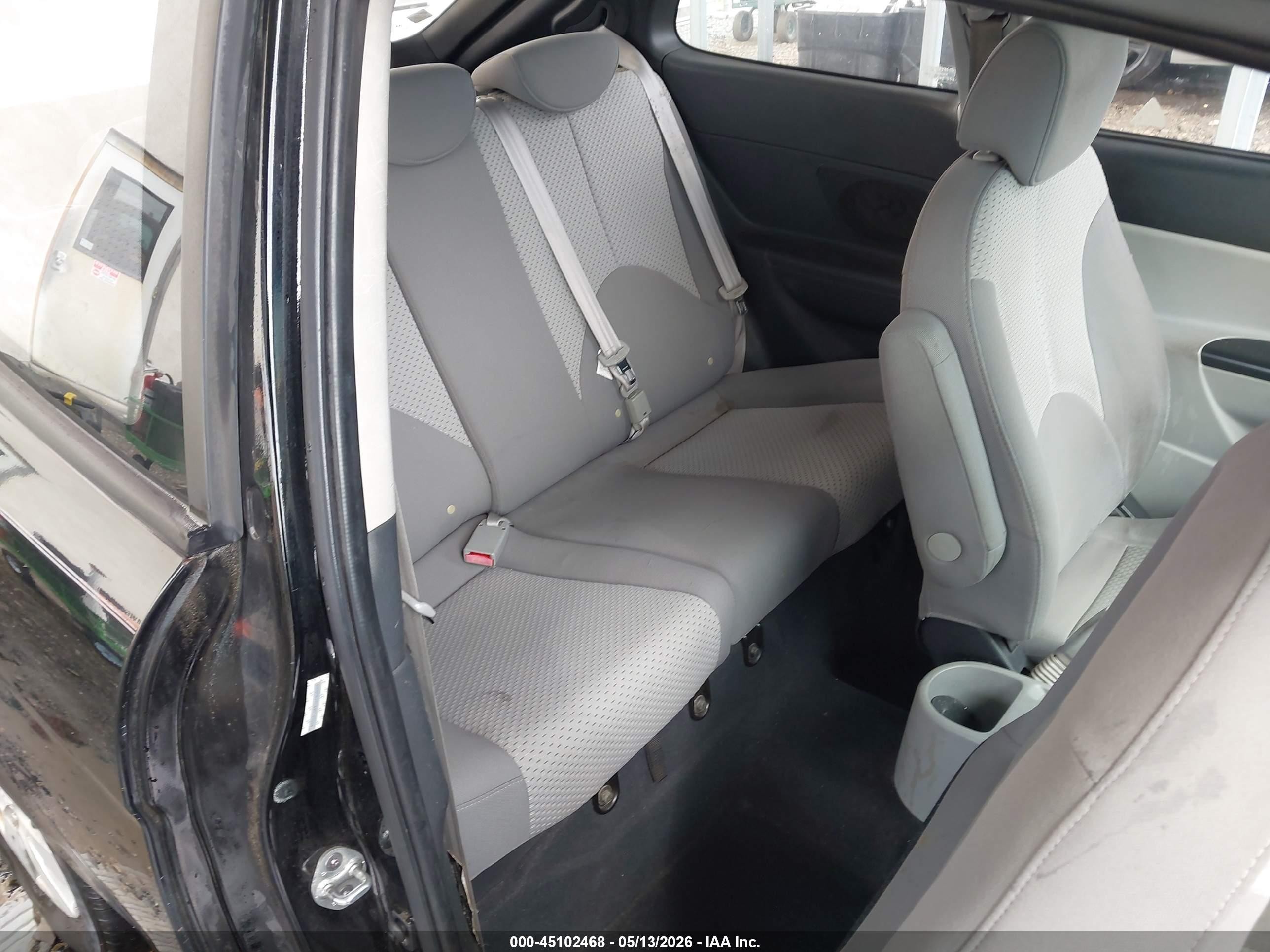 2008 Hyundai Accent Gs Black vin: KMHCM36C88U103204