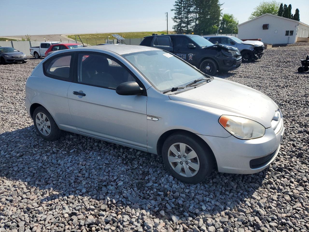2009 Hyundai Accent Gs Silver vin: KMHCM36C89U114544