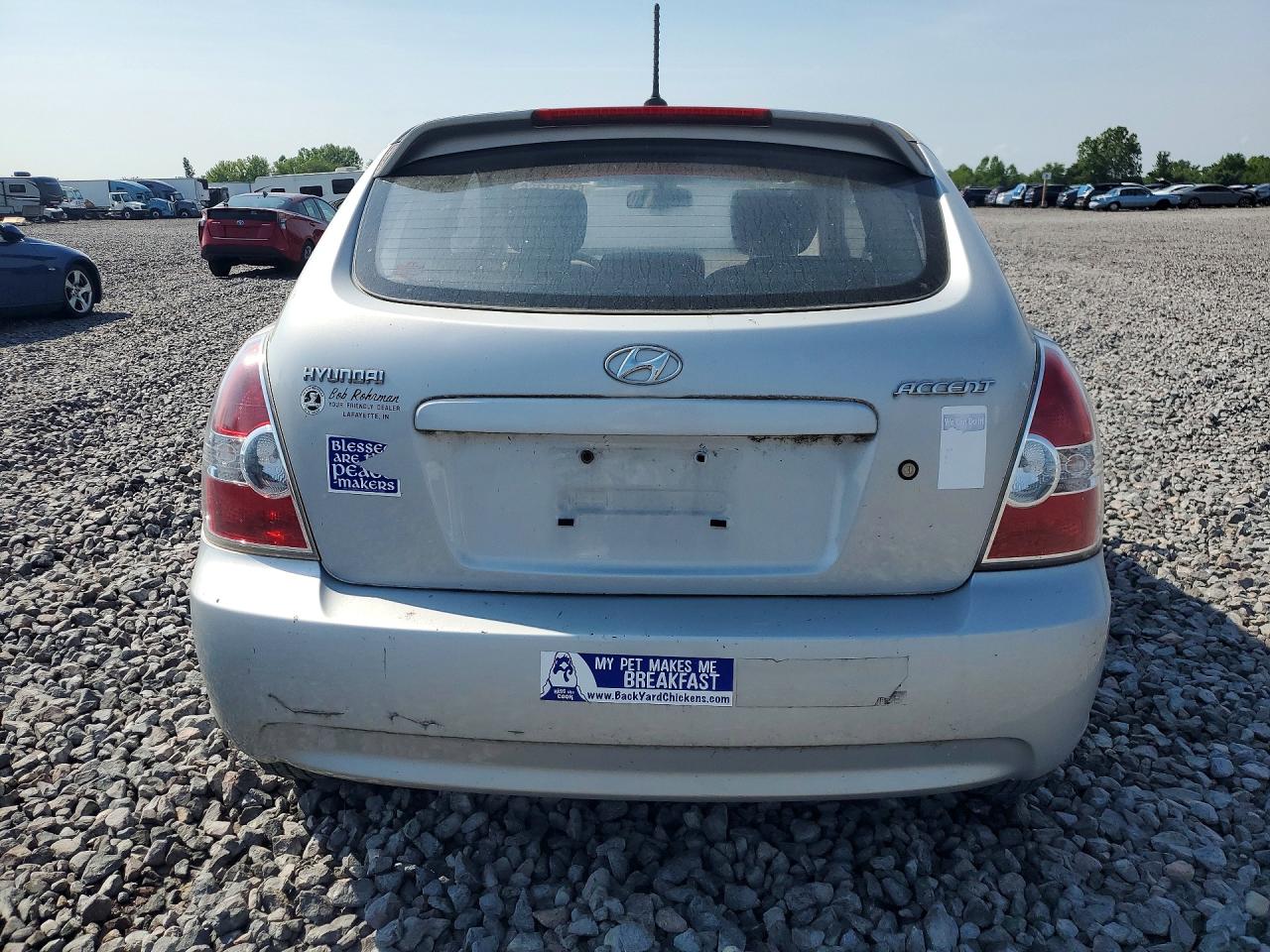 2009 Hyundai Accent Gs Silver vin: KMHCM36C89U114544
