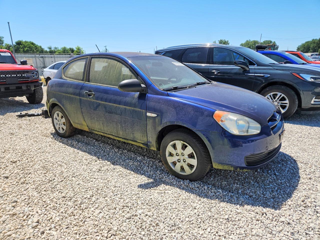 2009 Hyundai Accent Gs Blue vin: KMHCM36C89U140383