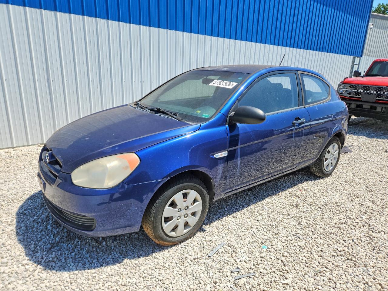 2009 Hyundai Accent Gs Blue vin: KMHCM36C89U140383