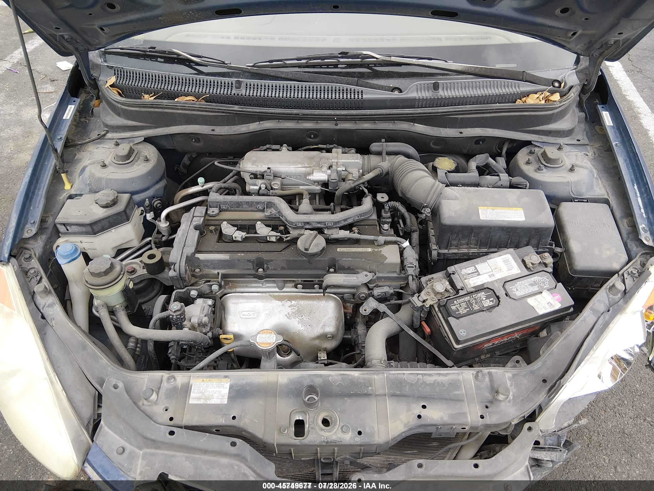 2007 Hyundai Accent Gs Blue vin: KMHCM36C97U016636