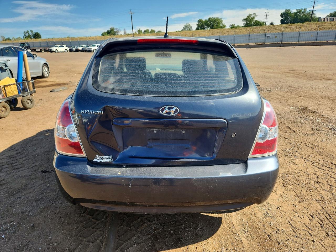 2008 Hyundai Accent Gs Gray vin: KMHCM36C98U060668