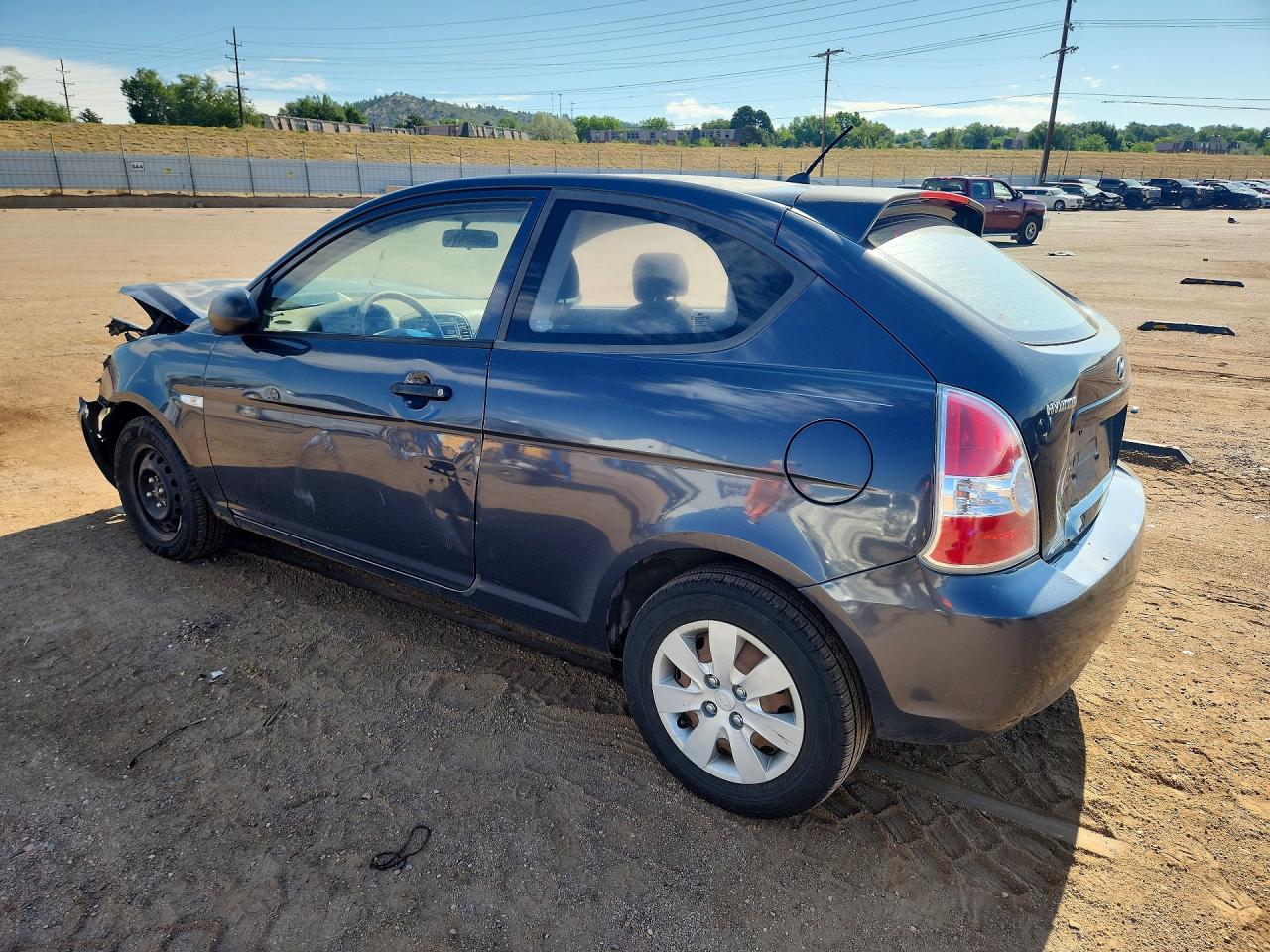 2008 Hyundai Accent Gs Gray vin: KMHCM36C98U060668