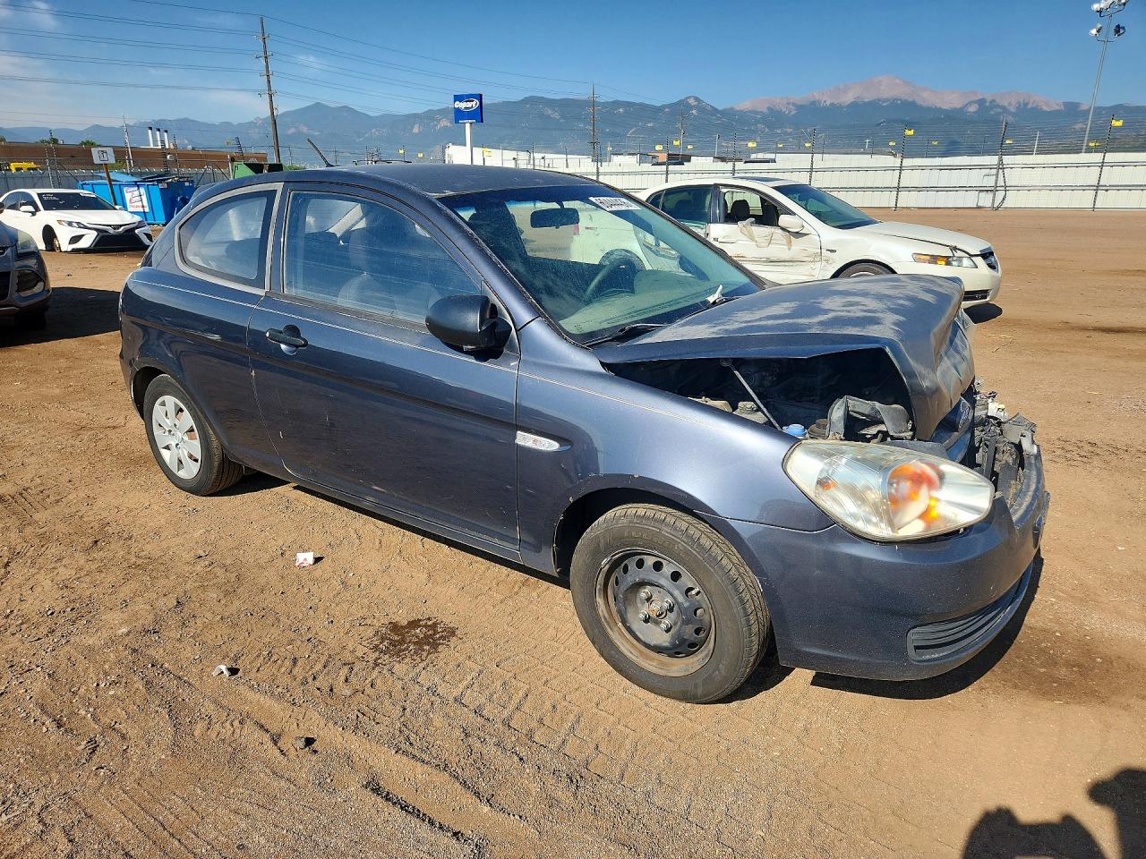 2008 Hyundai Accent Gs Gray vin: KMHCM36C98U060668