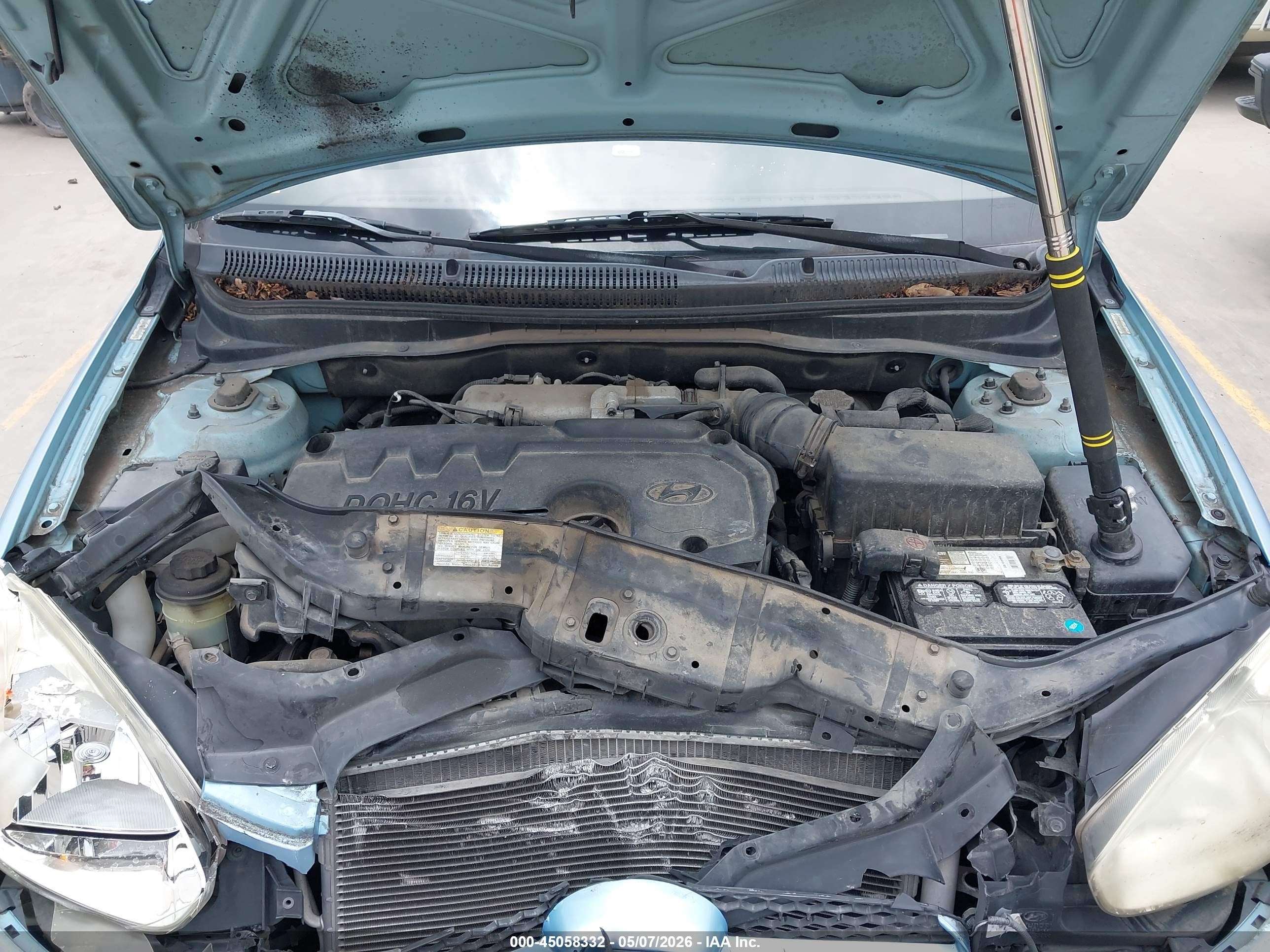 2008 Hyundai Accent Gs Синий vin: KMHCM36C98U091547
