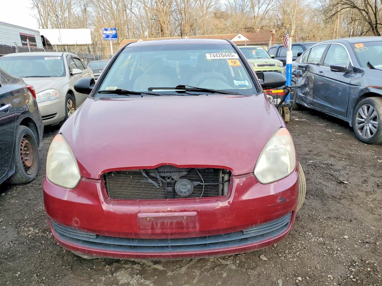 2007 Hyundai Accent Gs Красный vin: KMHCM36CX7U039729