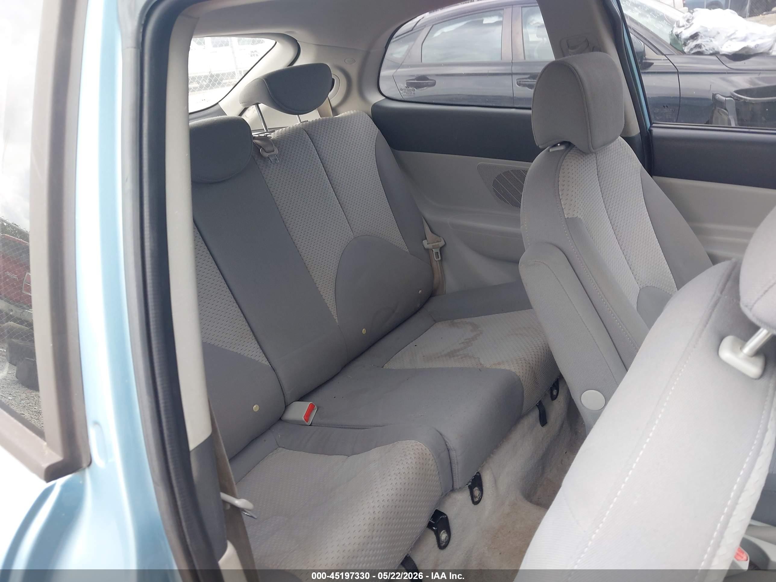 2008 Hyundai Accent Gs Blue vin: KMHCM36CX8U057343