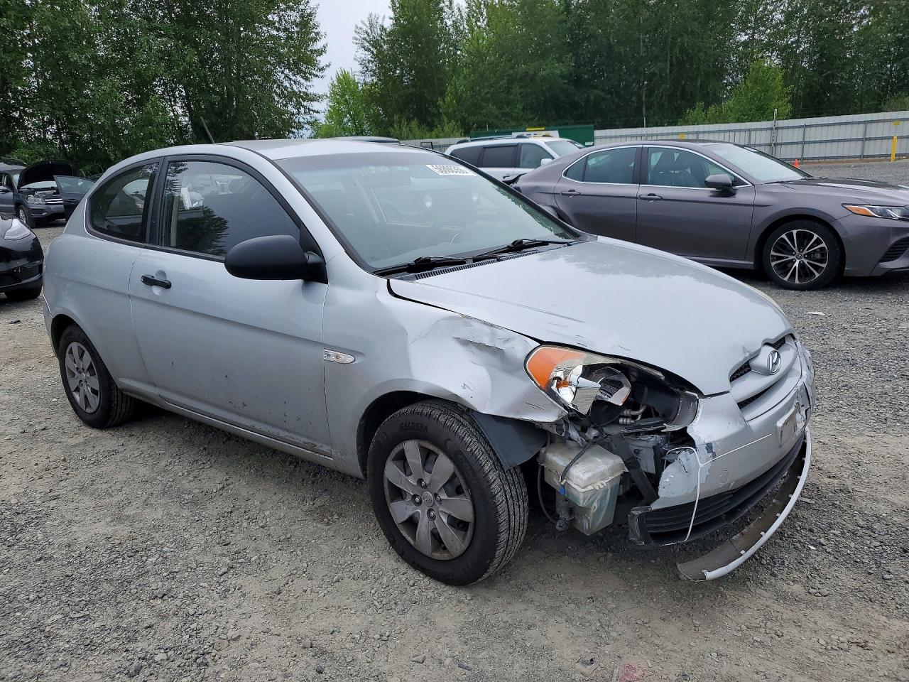 2008 Hyundai Accent Gs Silver vin: KMHCM36CX8U077527