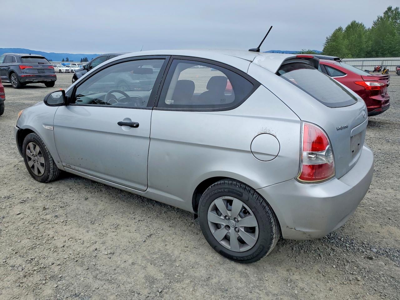 2008 Hyundai Accent Gs Silver vin: KMHCM36CX8U077527