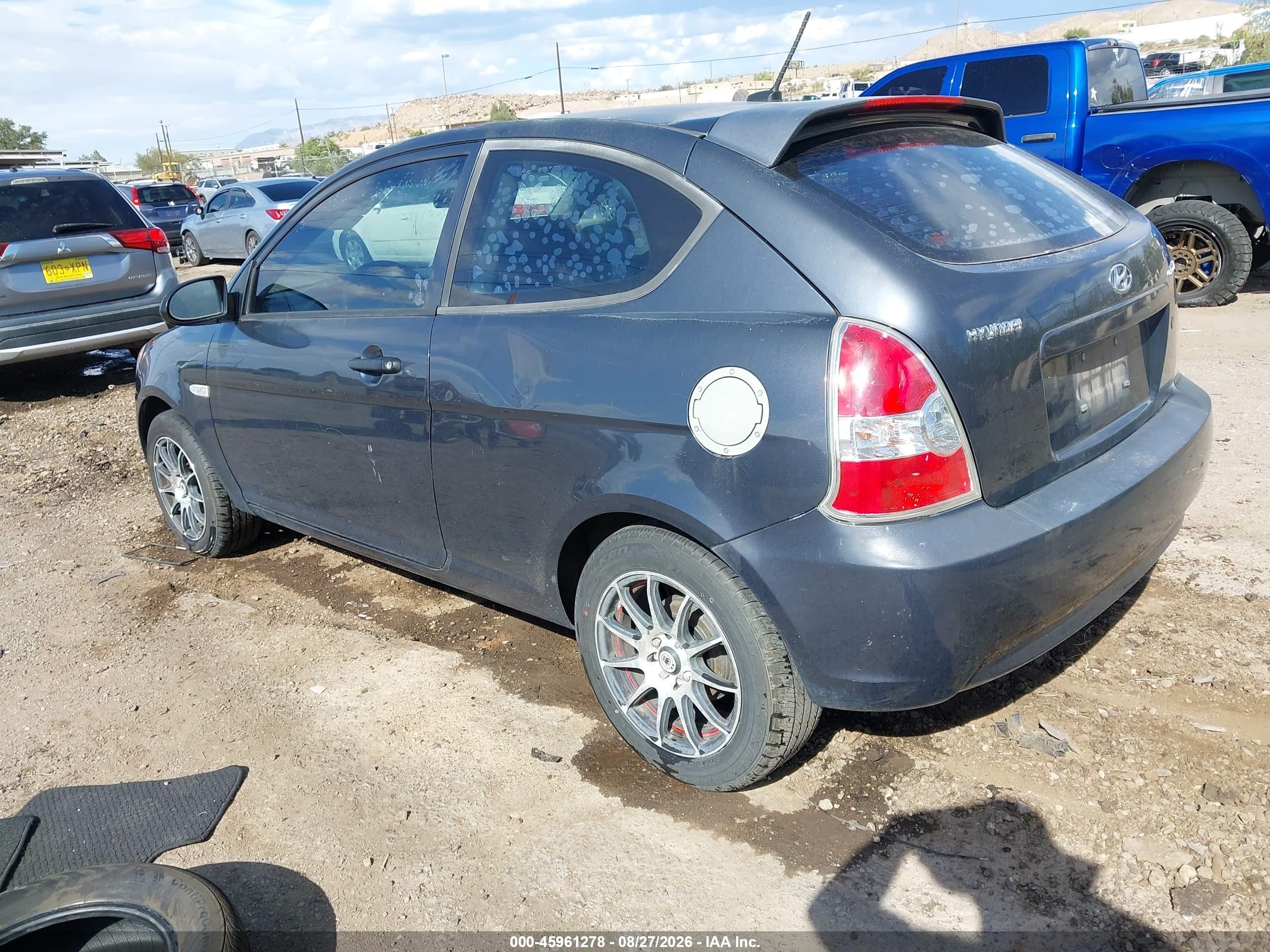 2009 Hyundai Accent Gs Gray vin: KMHCM36CX9U122550