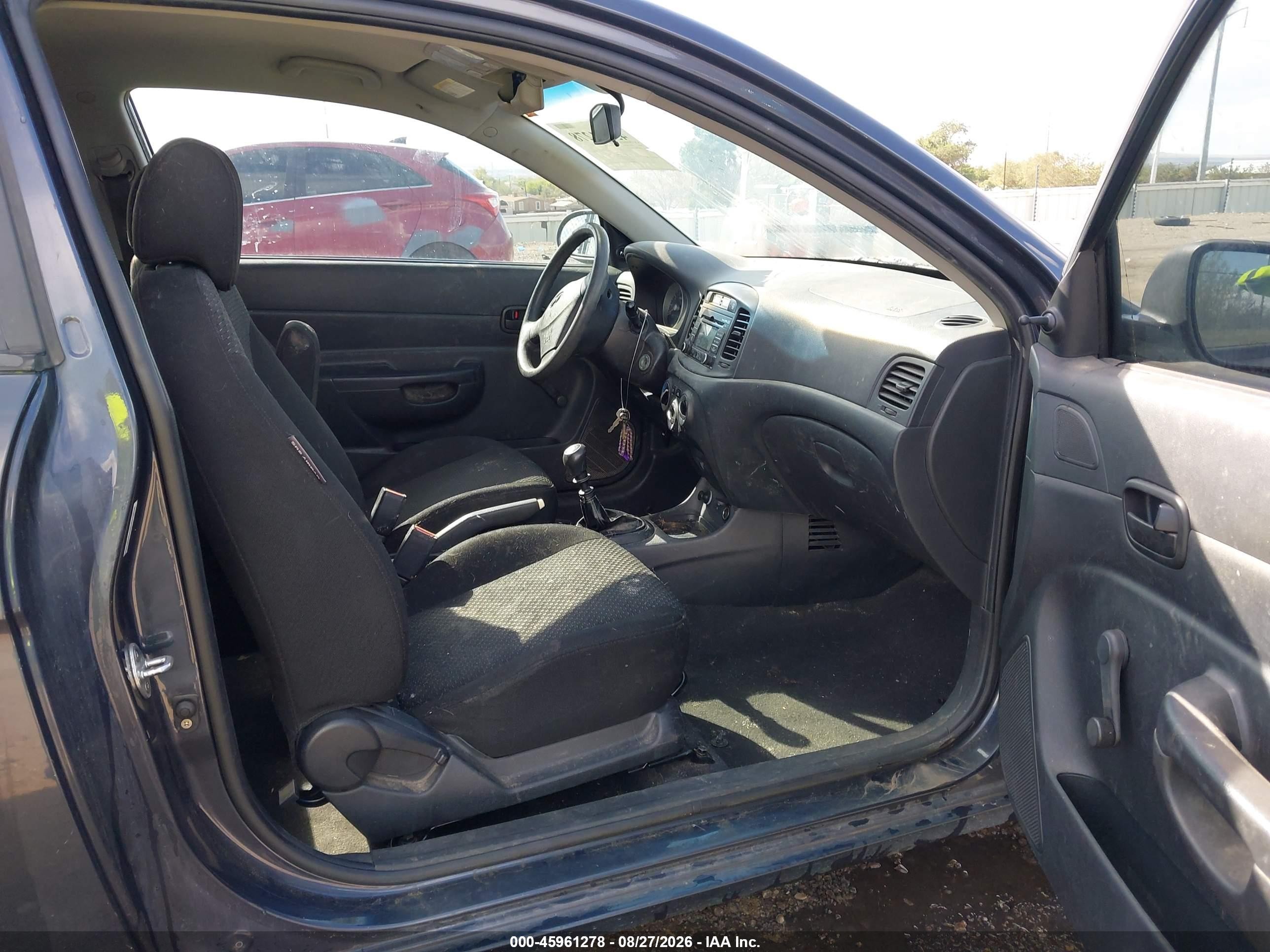 2009 Hyundai Accent Gs Gray vin: KMHCM36CX9U122550