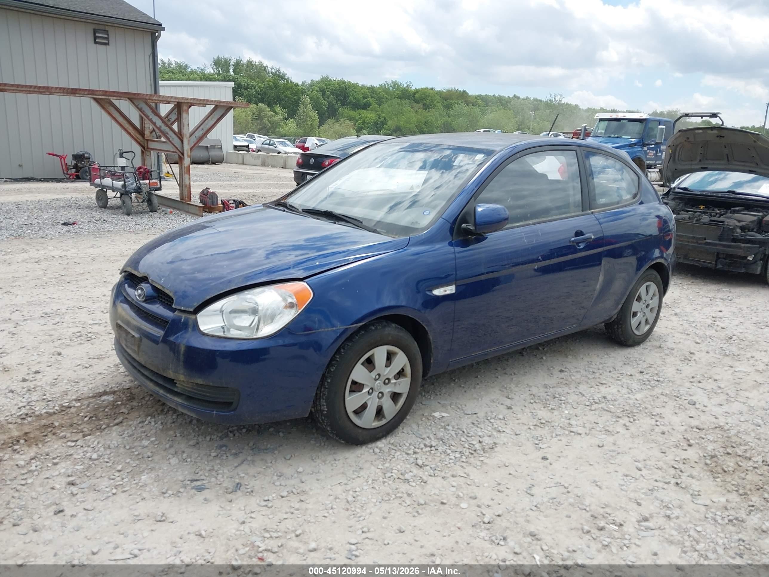 2010 Hyundai Accent Gs Blue vin: KMHCM3AC0AU158128