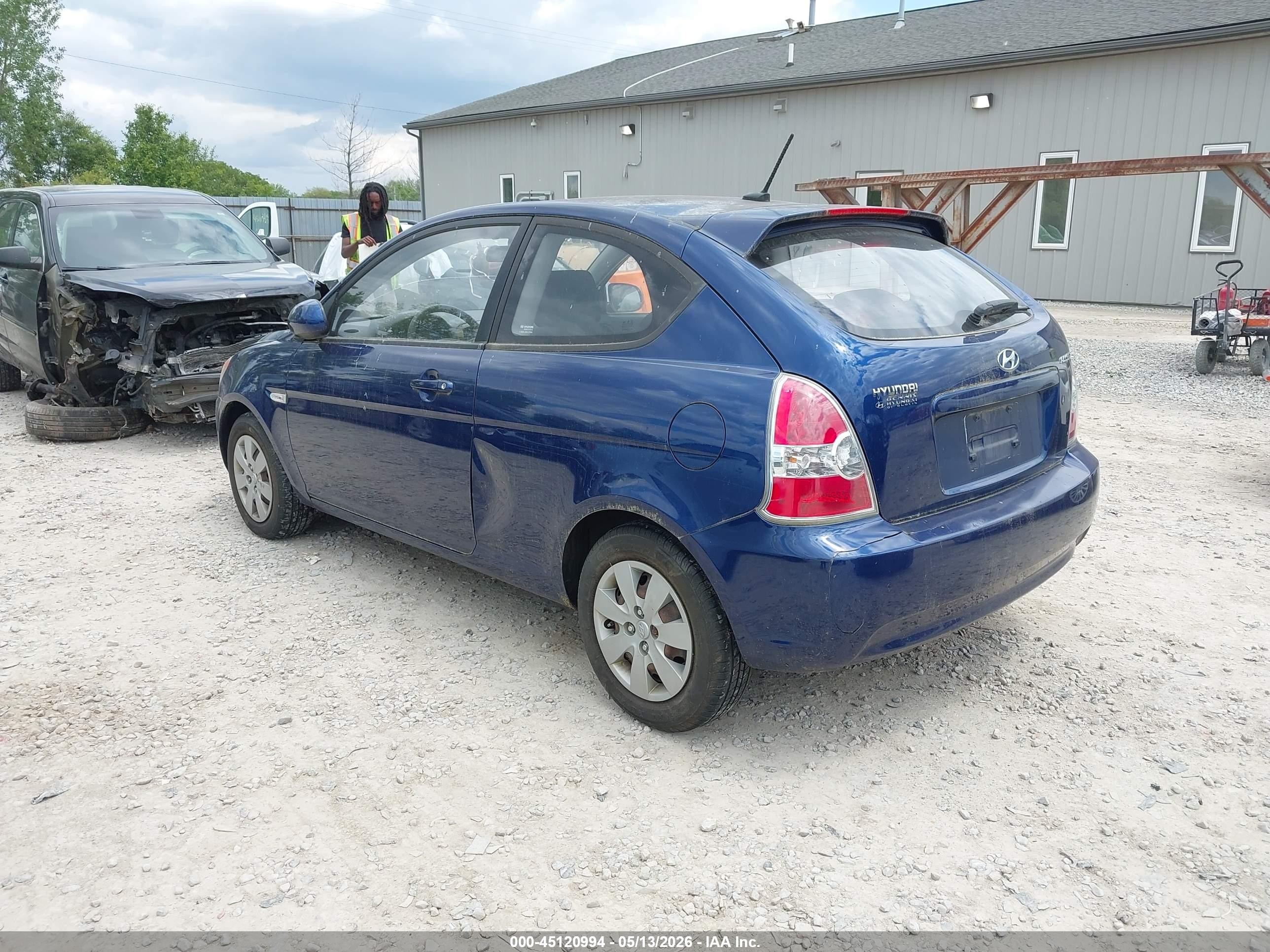 2010 Hyundai Accent Gs Blue vin: KMHCM3AC0AU158128