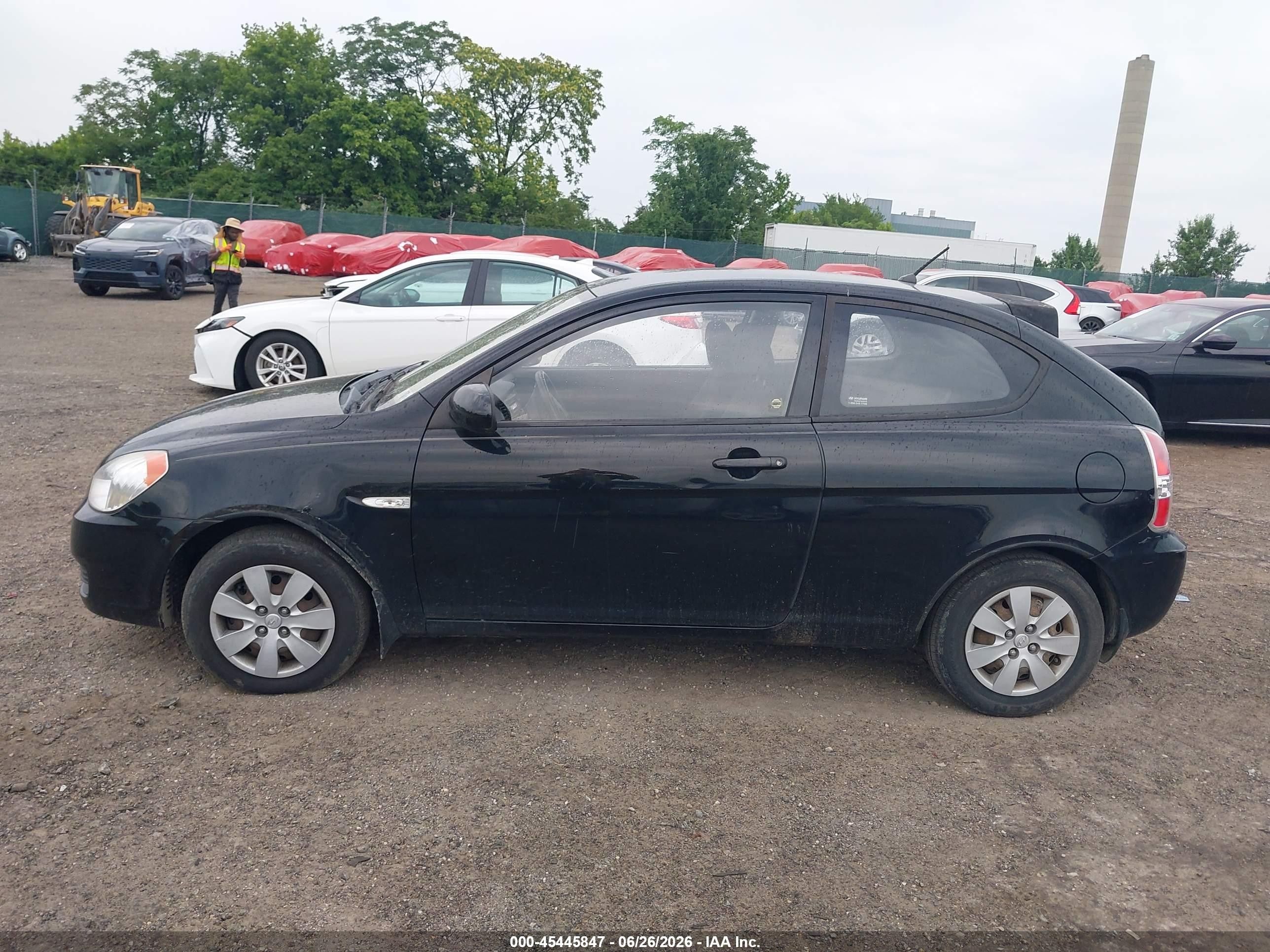 2010 Hyundai Accent Gs Black vin: KMHCM3AC0AU167718