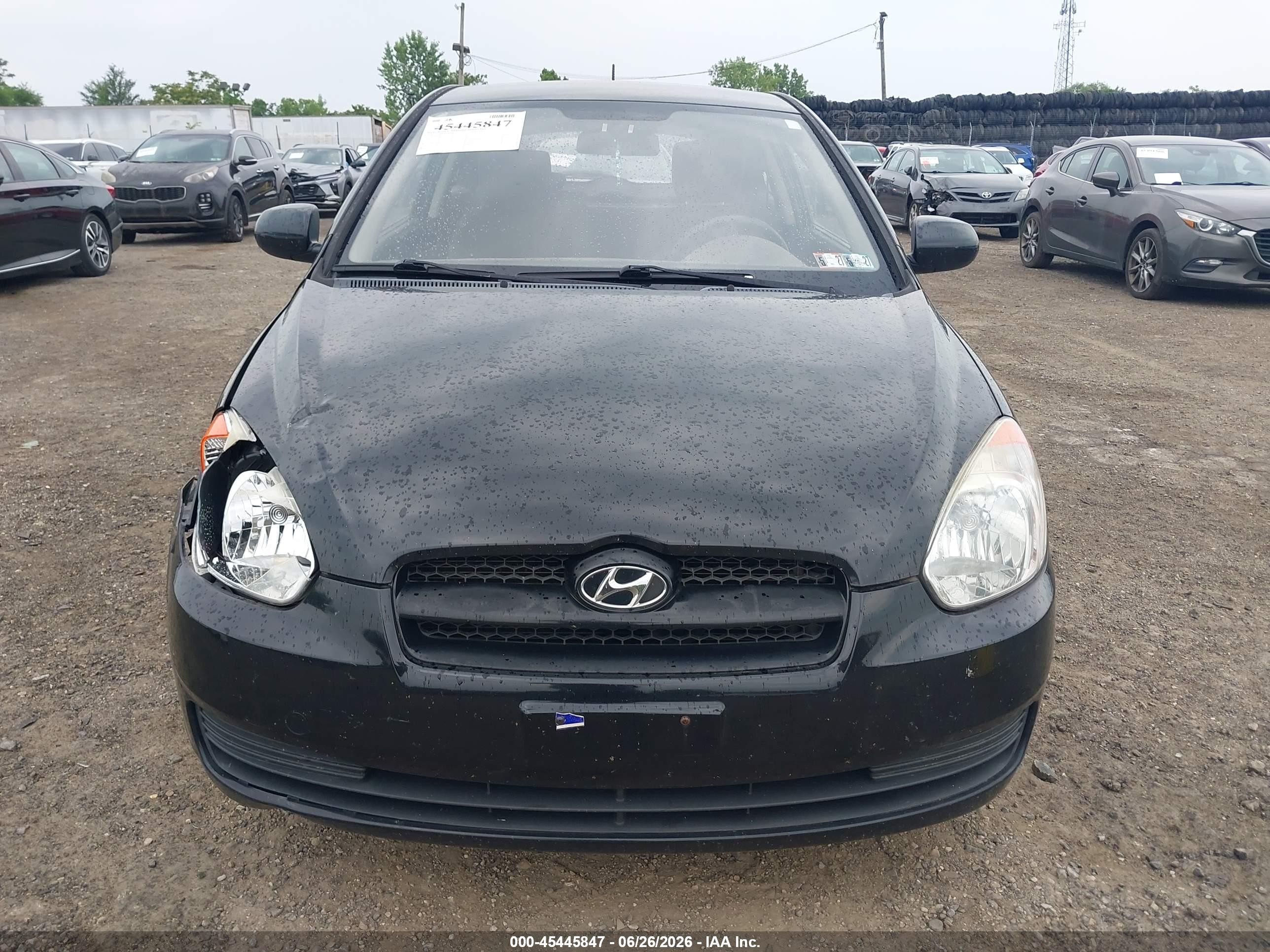 2010 Hyundai Accent Gs Black vin: KMHCM3AC0AU167718