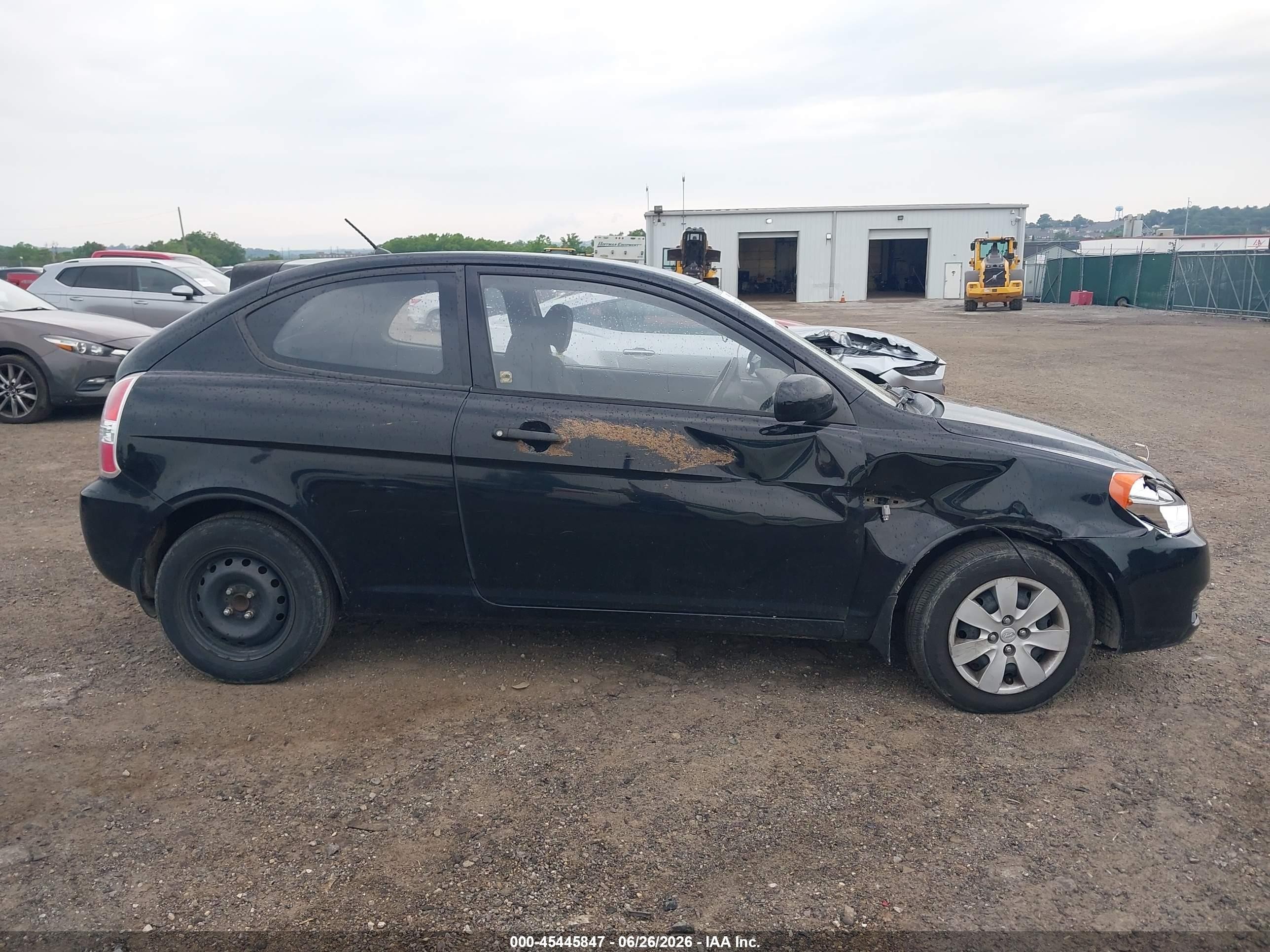 2010 Hyundai Accent Gs Black vin: KMHCM3AC0AU167718