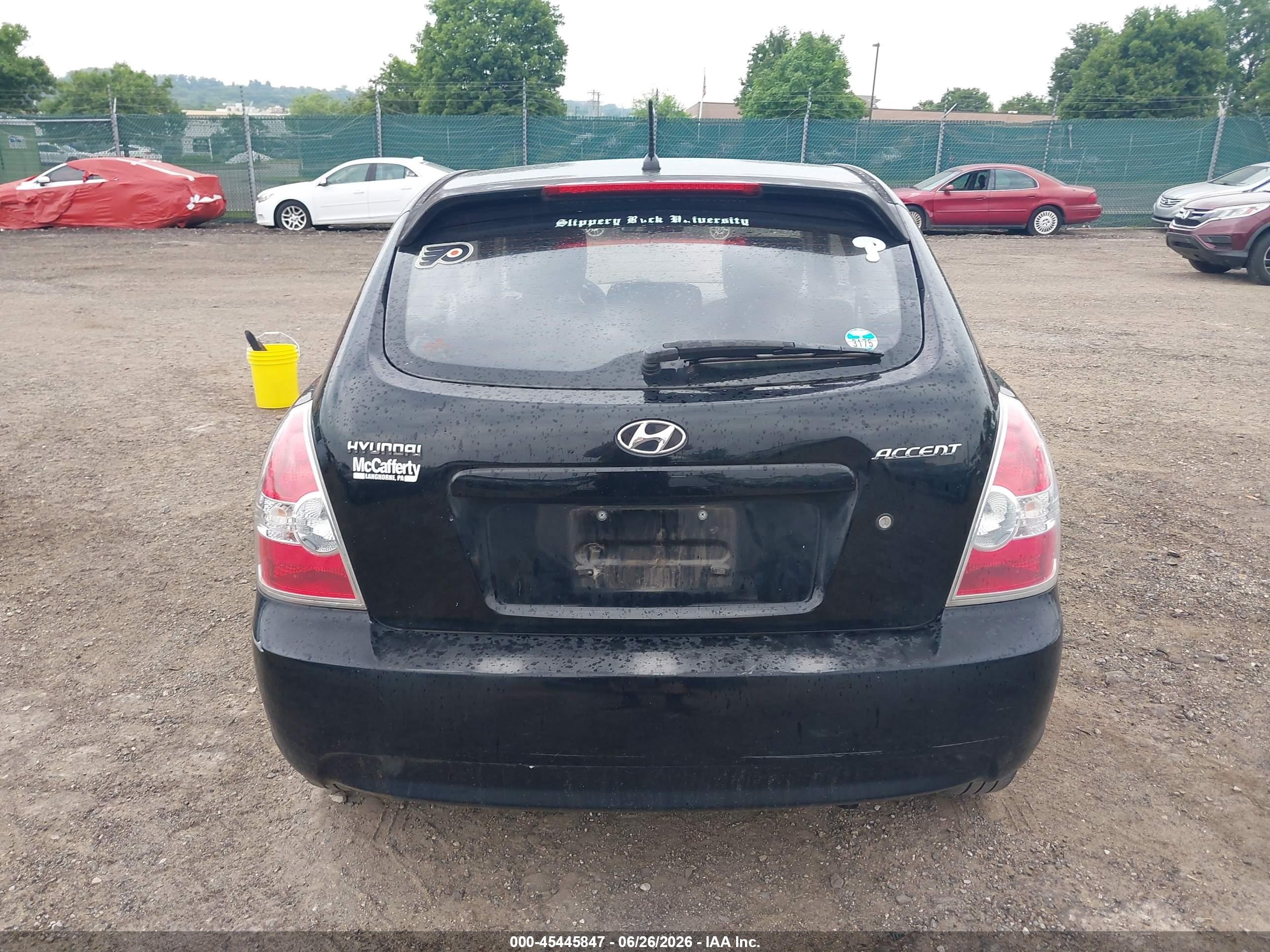 2010 Hyundai Accent Gs Black vin: KMHCM3AC0AU167718