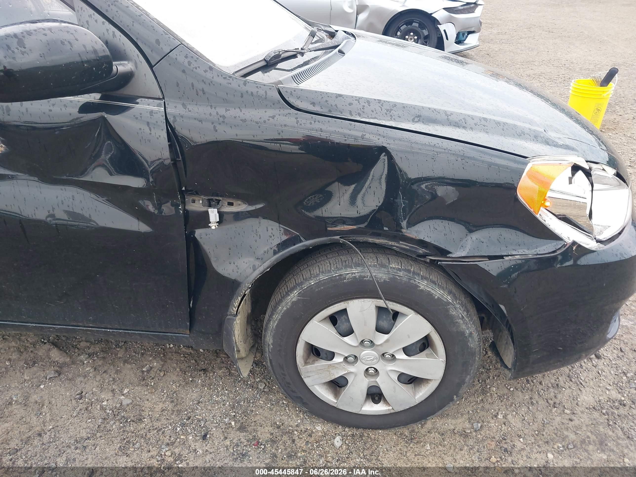 2010 Hyundai Accent Gs Black vin: KMHCM3AC0AU167718