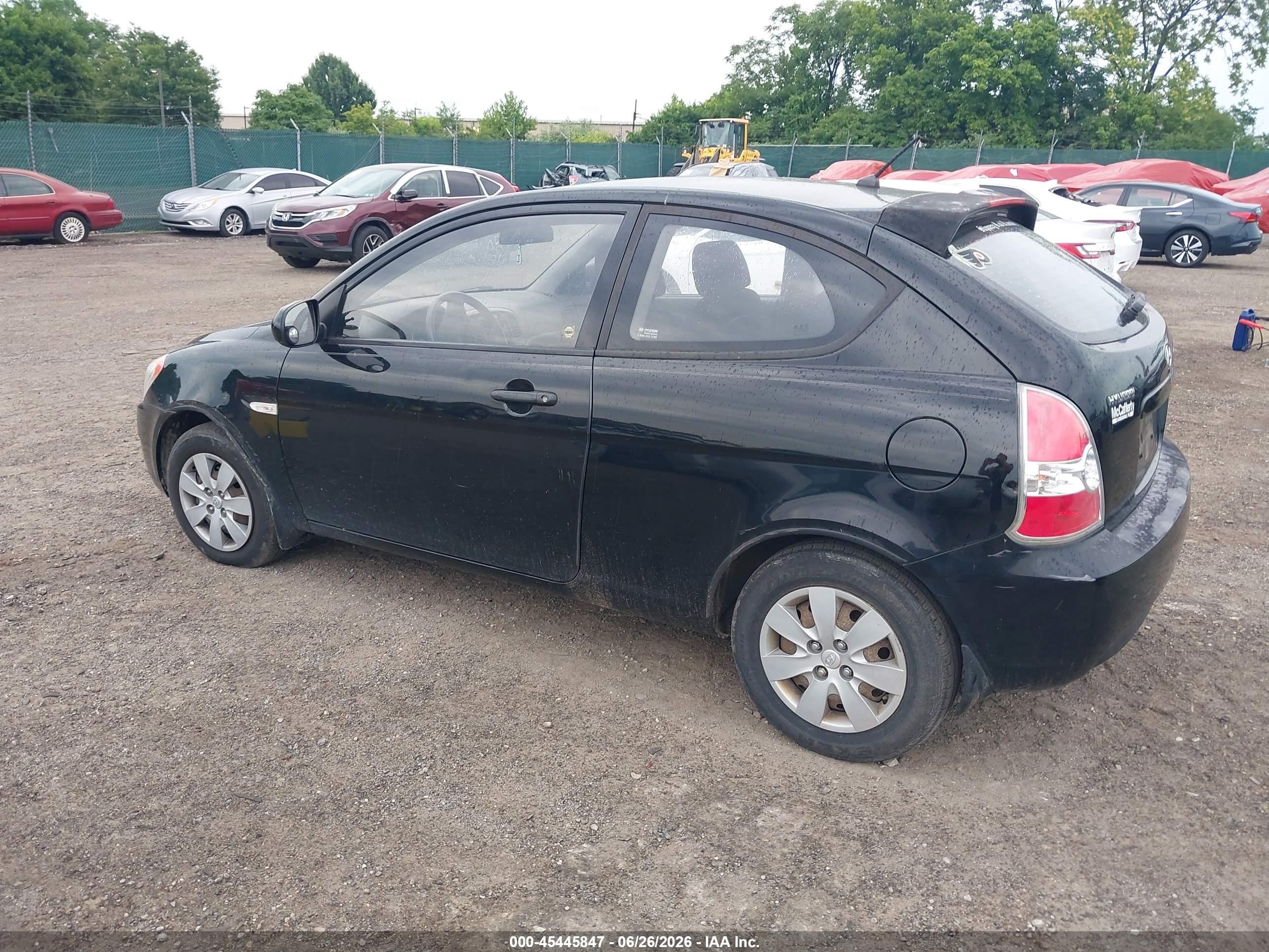 2010 Hyundai Accent Gs Black vin: KMHCM3AC0AU167718