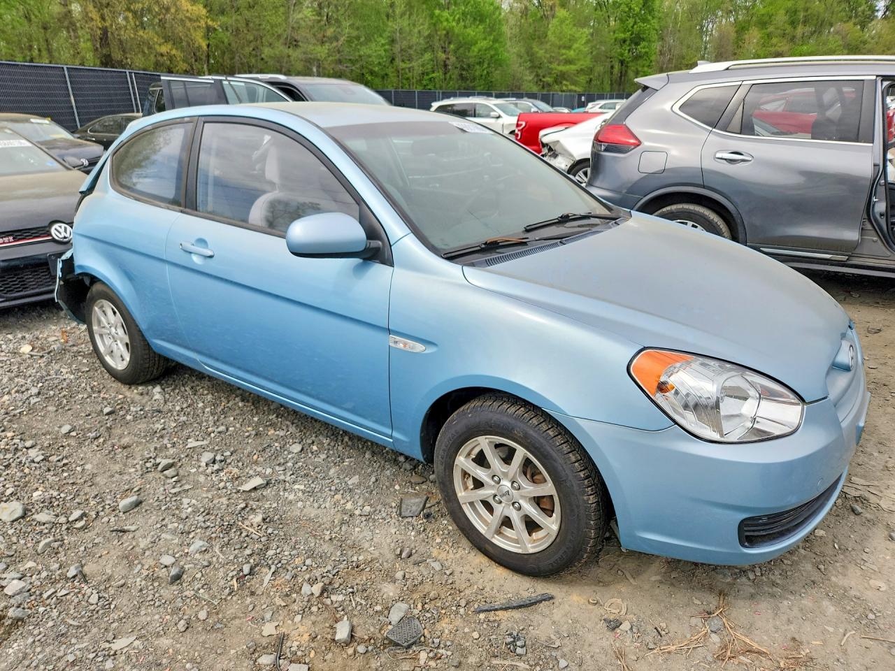 2010 Hyundai Accent Gs Blue vin: KMHCM3AC1AU155044