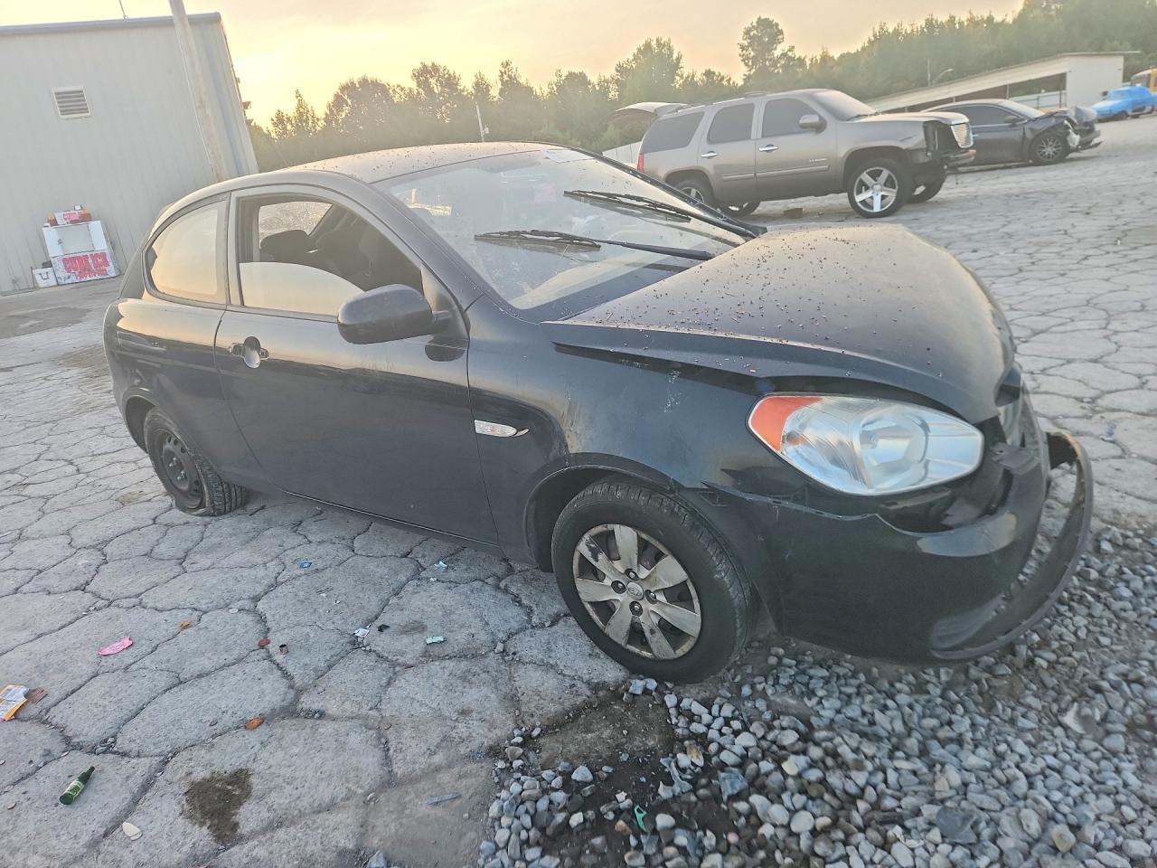 2011 Hyundai Accent Gs Black vin: KMHCM3AC1BU192497