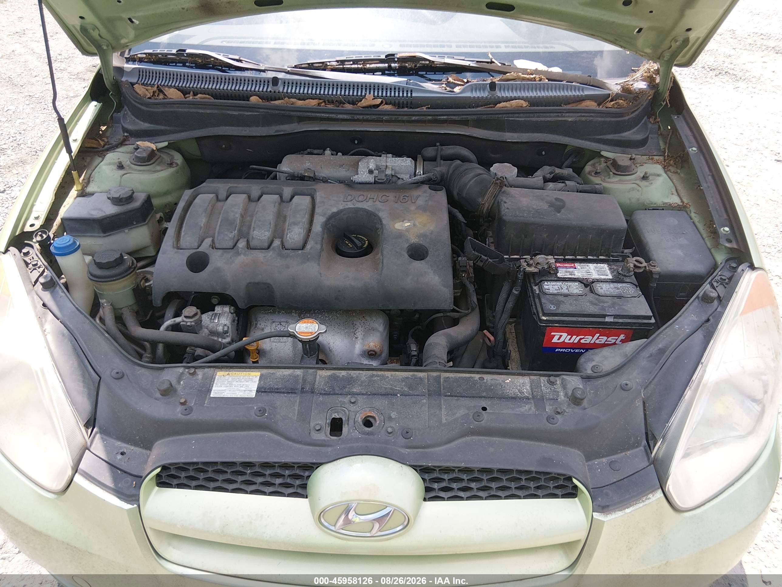2010 Hyundai Accent Gs Green vin: KMHCM3AC2AU165842
