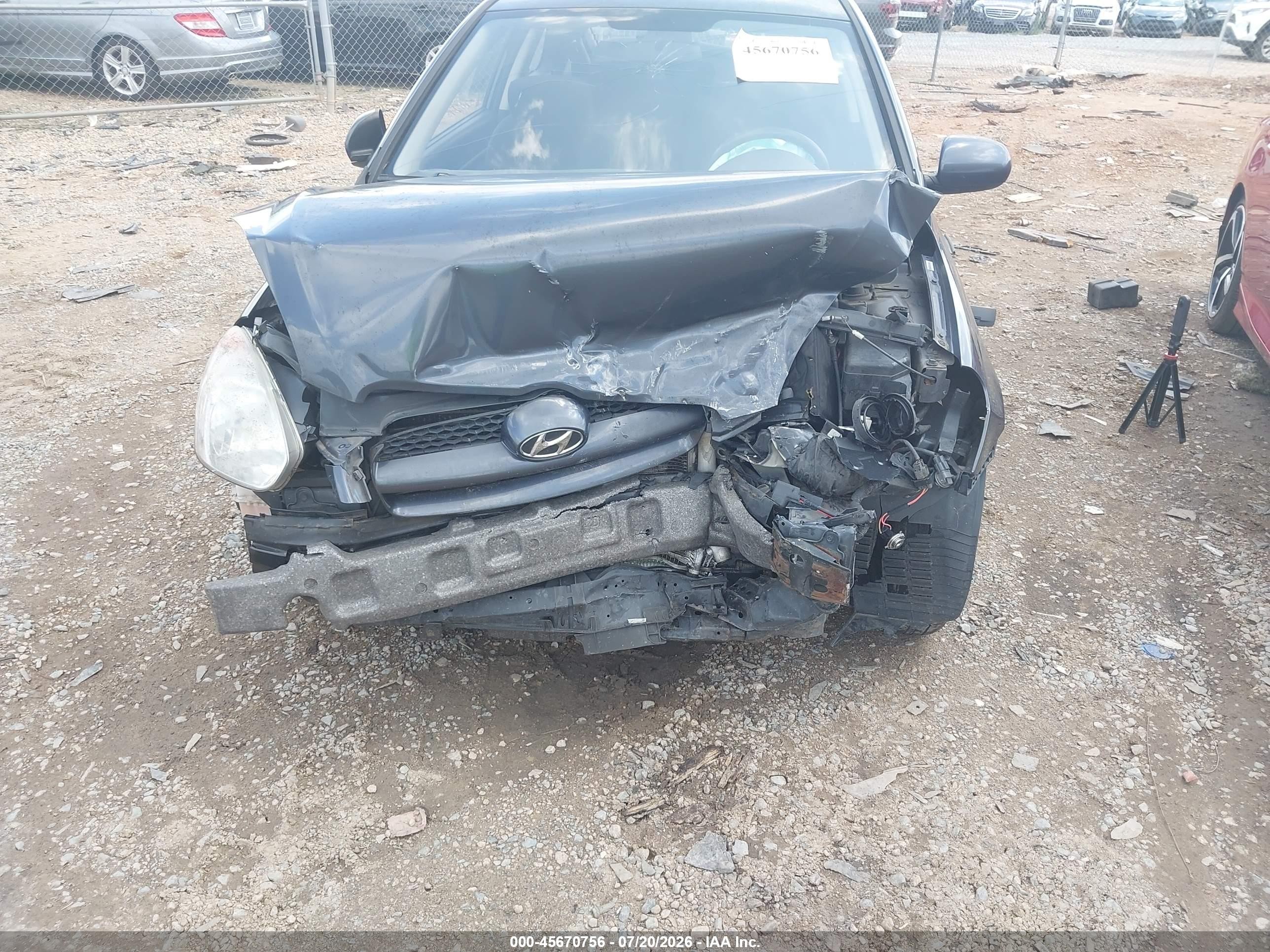 2010 Hyundai Accent Gs Gray vin: KMHCM3AC3AU168409