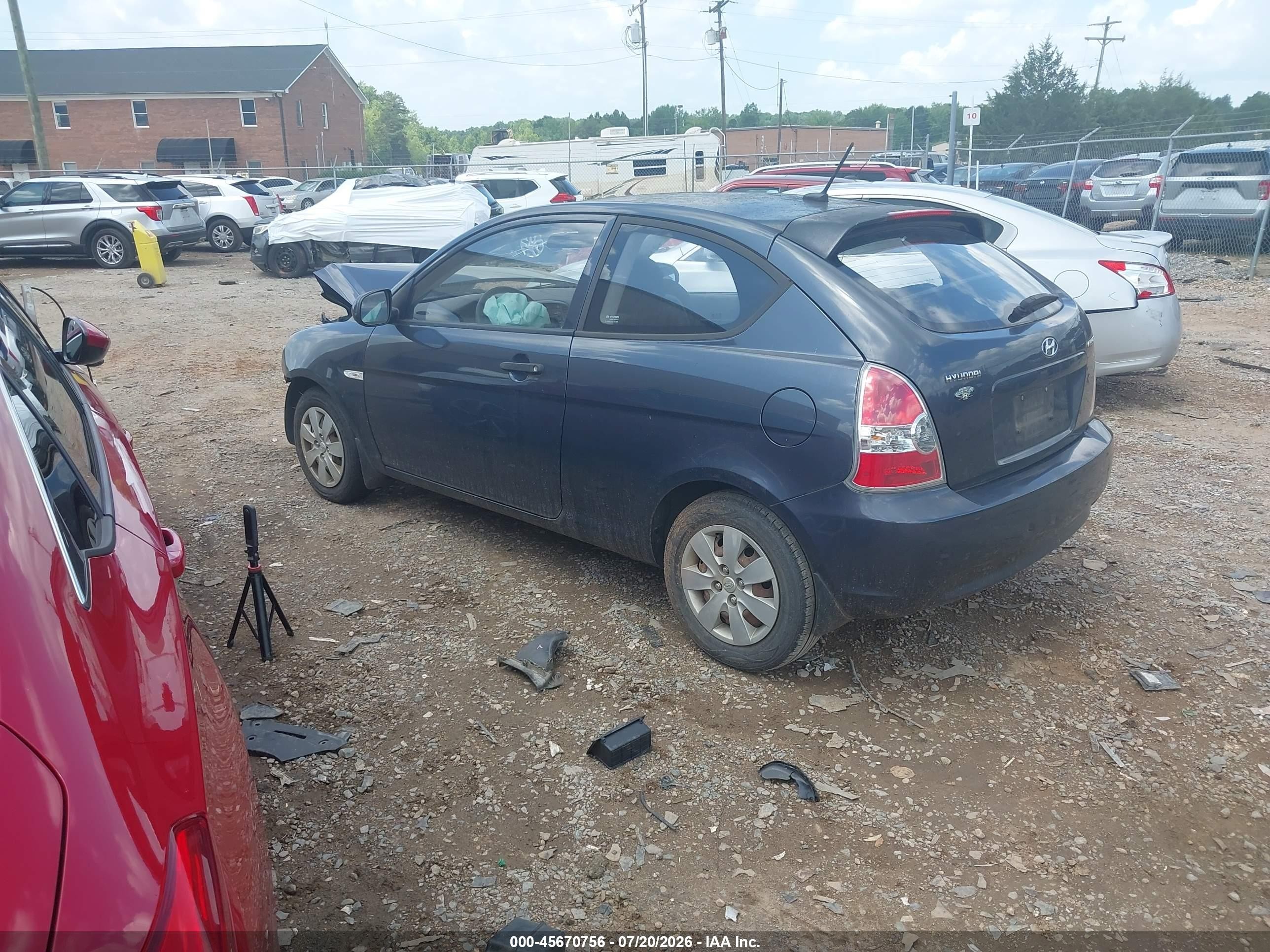 2010 Hyundai Accent Gs Gray vin: KMHCM3AC3AU168409
