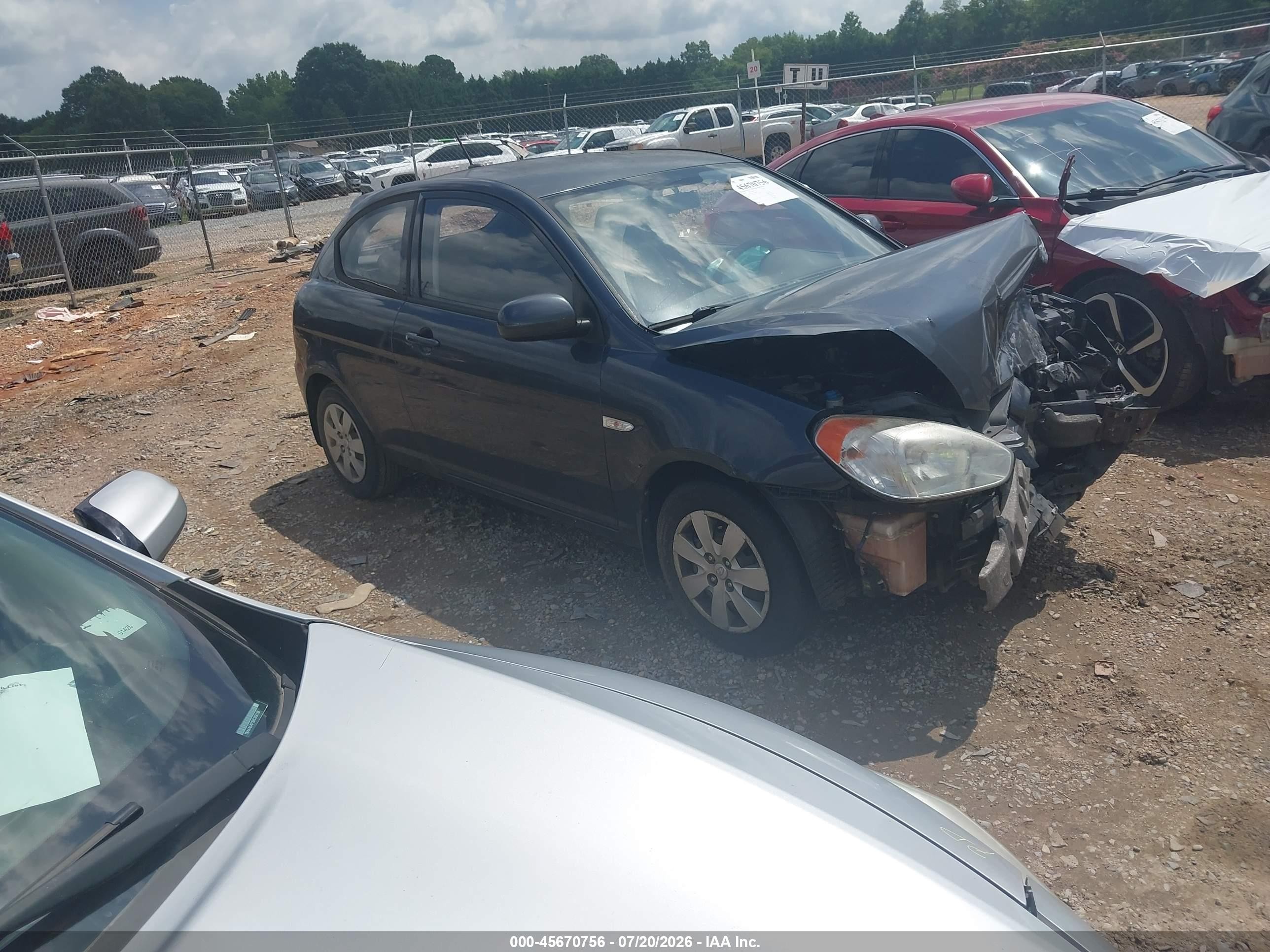 2010 Hyundai Accent Gs Gray vin: KMHCM3AC3AU168409