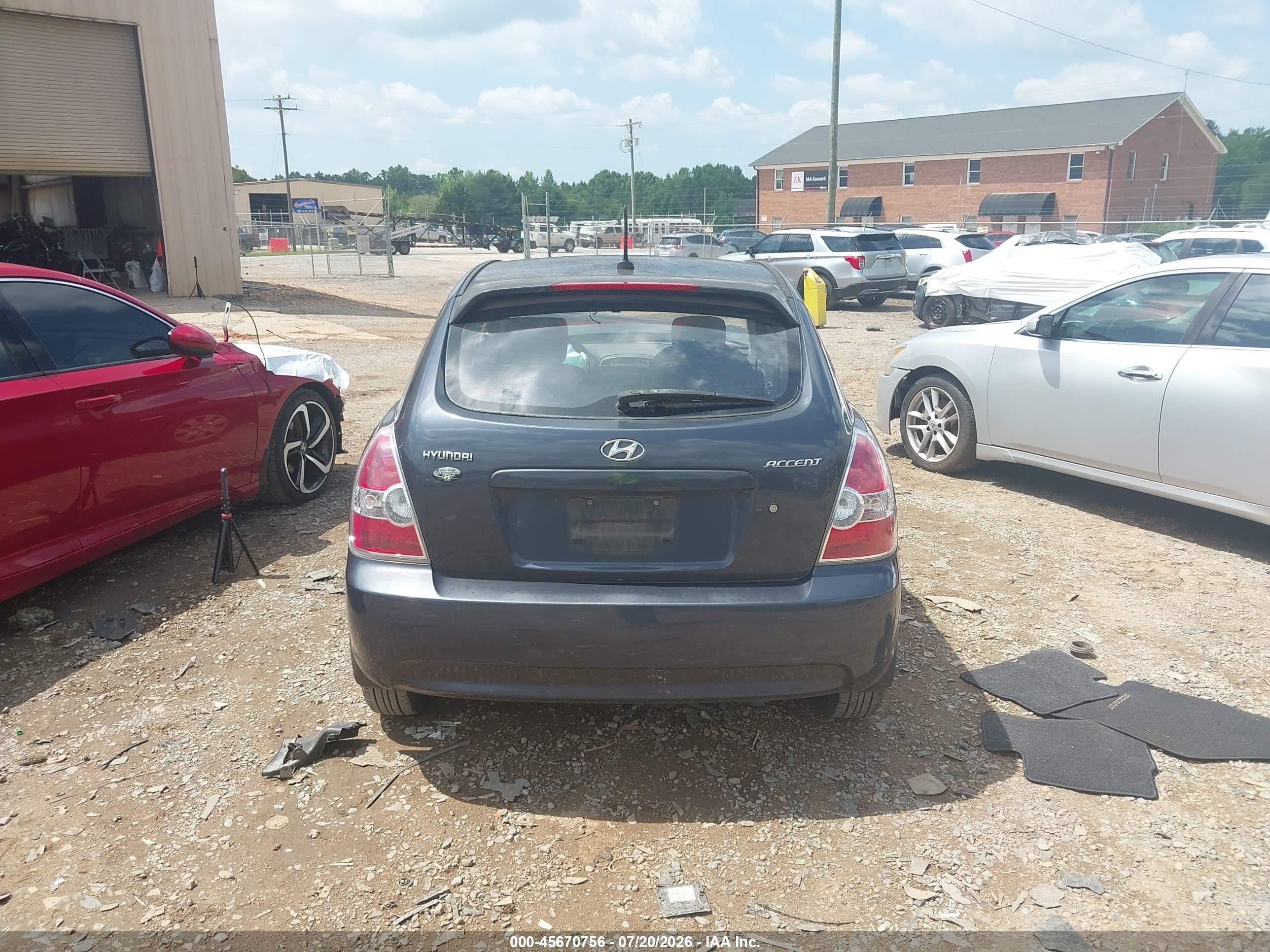2010 Hyundai Accent Gs Gray vin: KMHCM3AC3AU168409