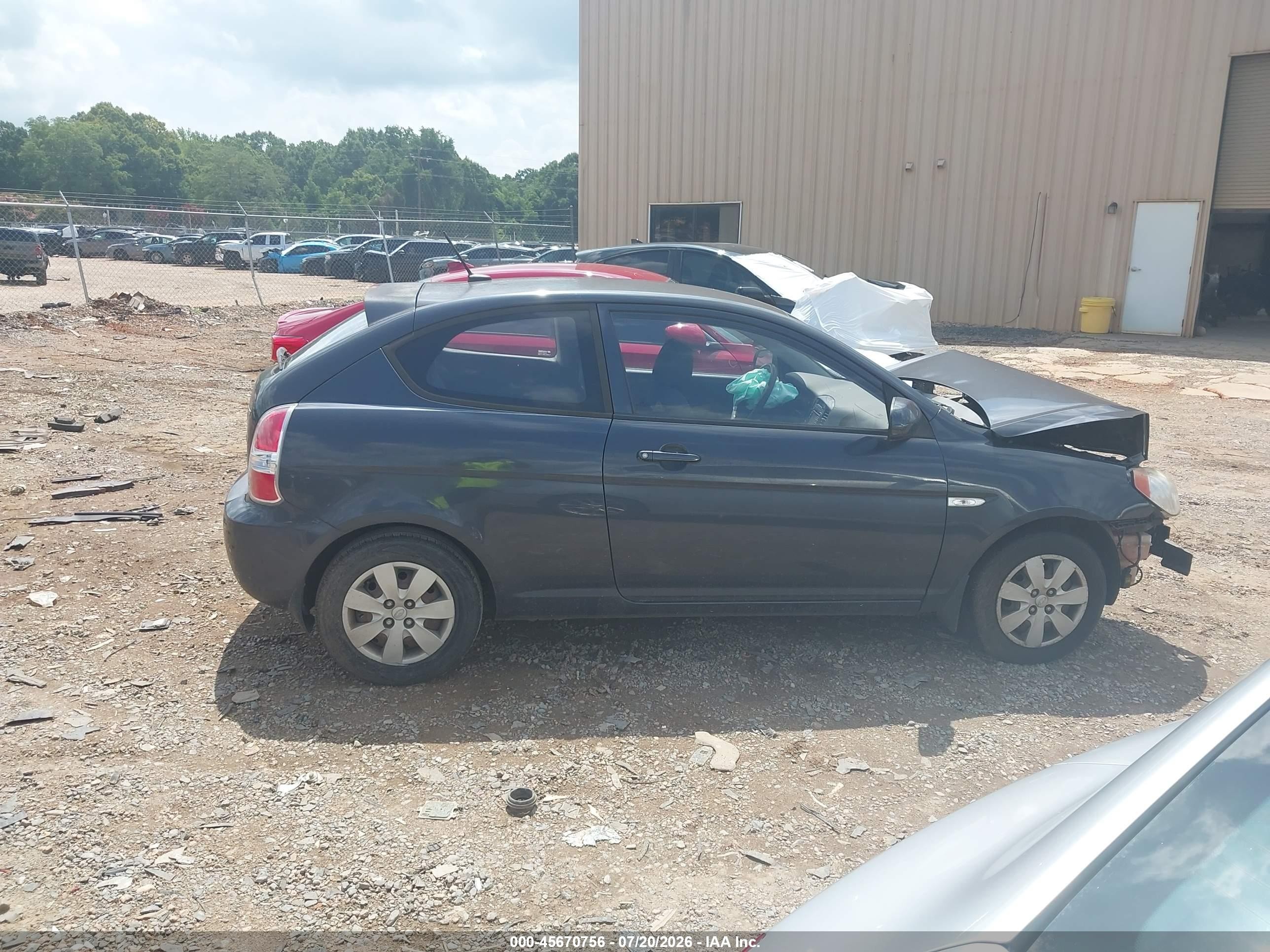 2010 Hyundai Accent Gs Gray vin: KMHCM3AC3AU168409