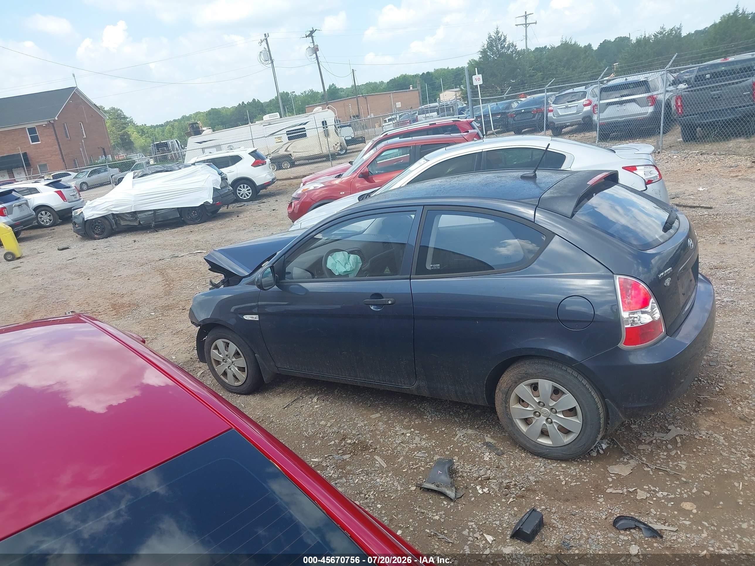 2010 Hyundai Accent Gs Gray vin: KMHCM3AC3AU168409