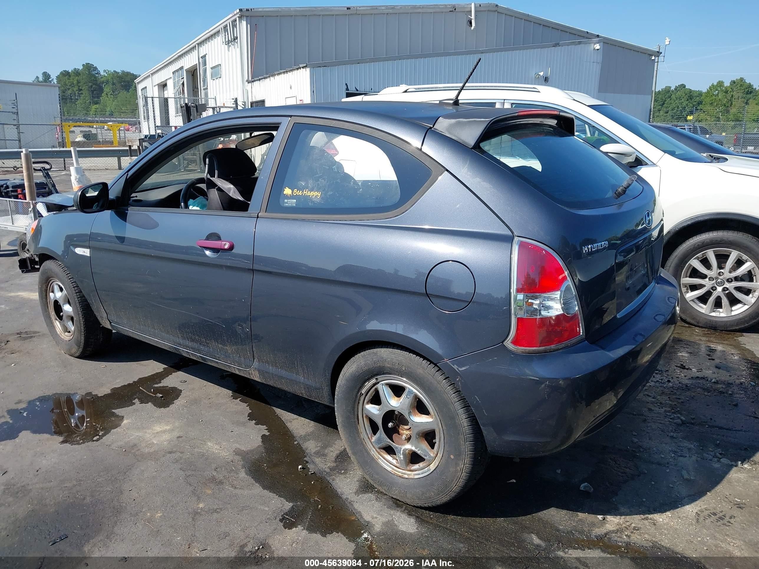 2010 Hyundai Accent Gs Gray vin: KMHCM3AC3AU169186