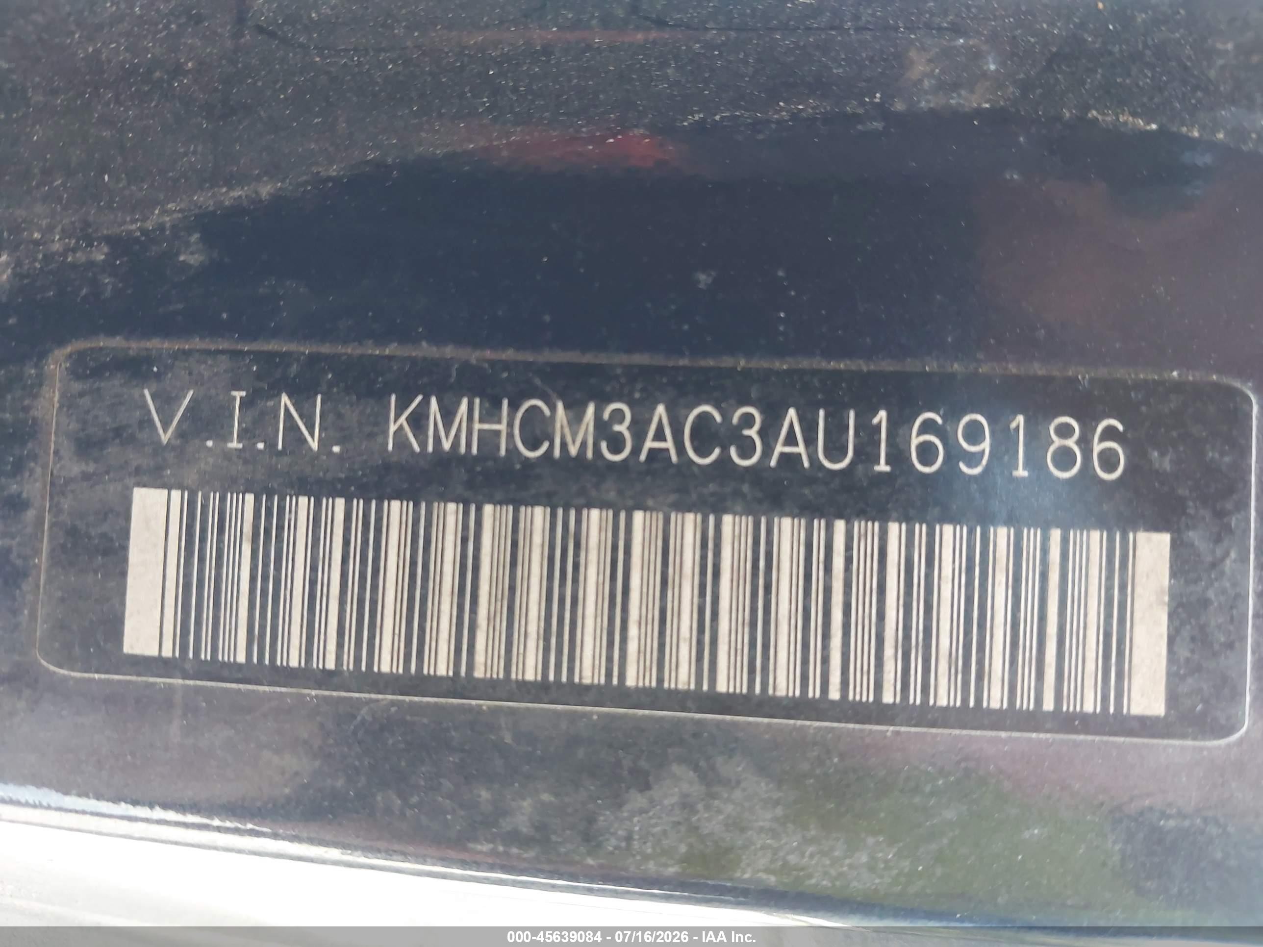 2010 Hyundai Accent Gs Gray vin: KMHCM3AC3AU169186