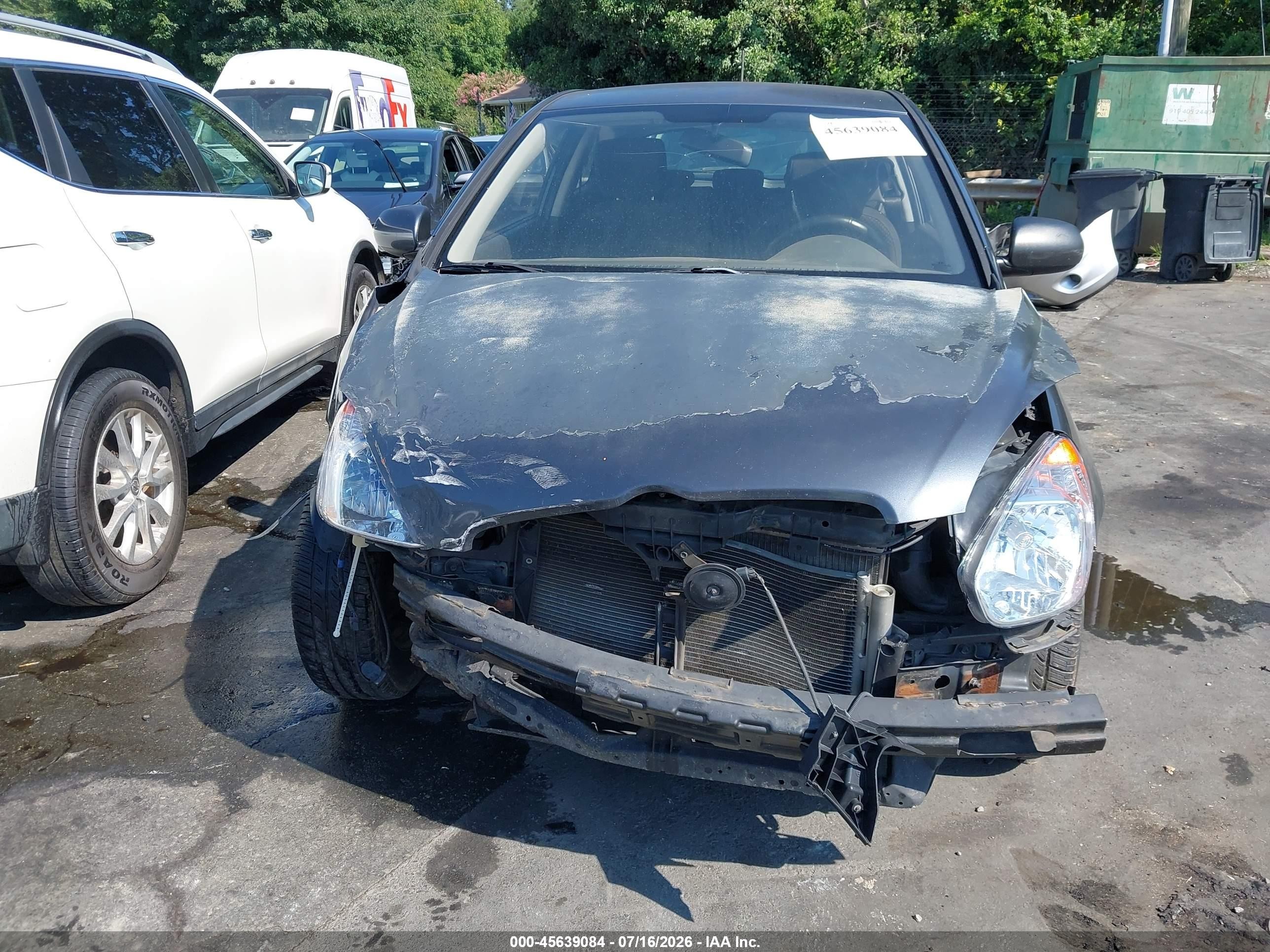 2010 Hyundai Accent Gs Gray vin: KMHCM3AC3AU169186