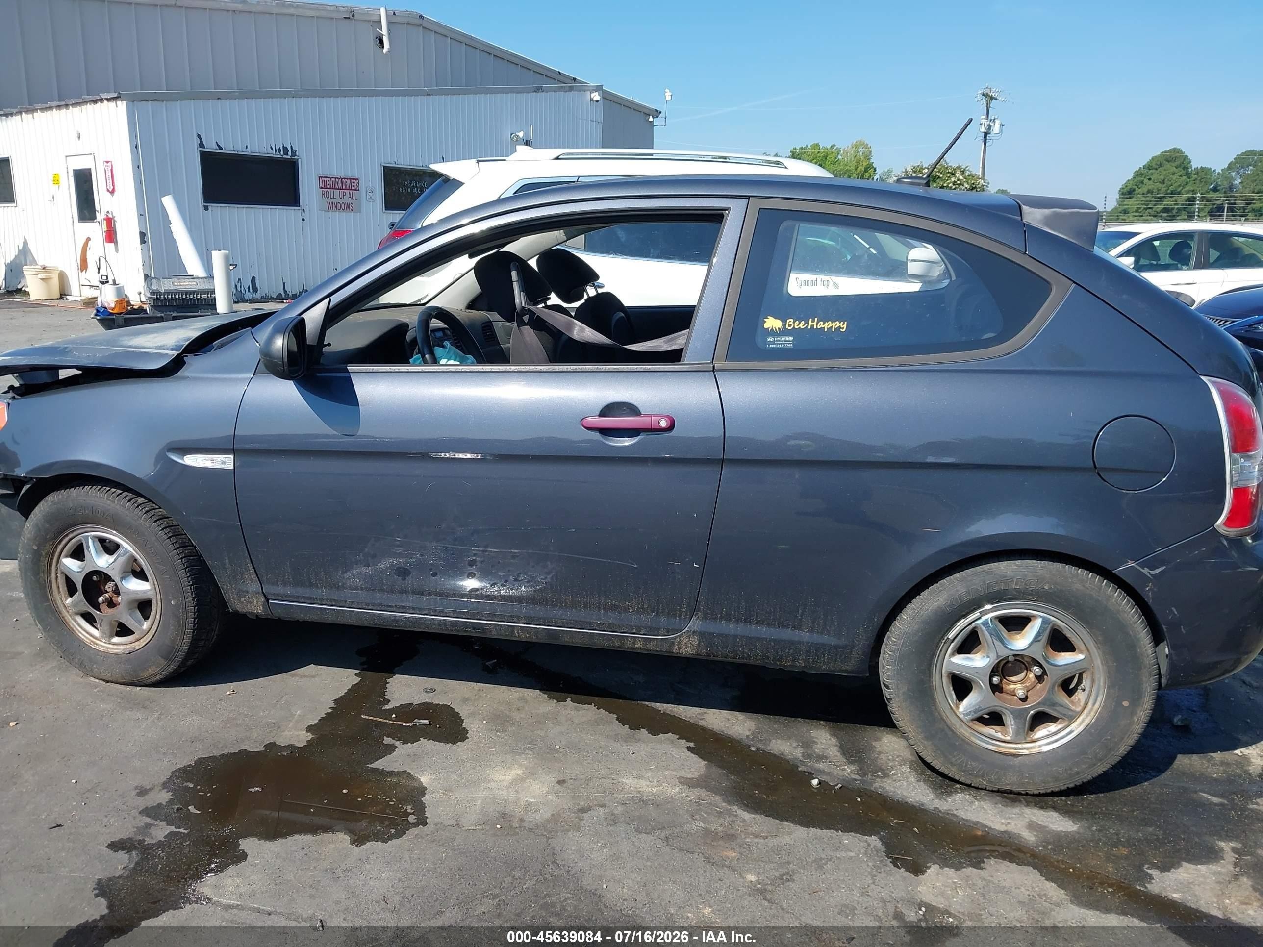 2010 Hyundai Accent Gs Gray vin: KMHCM3AC3AU169186